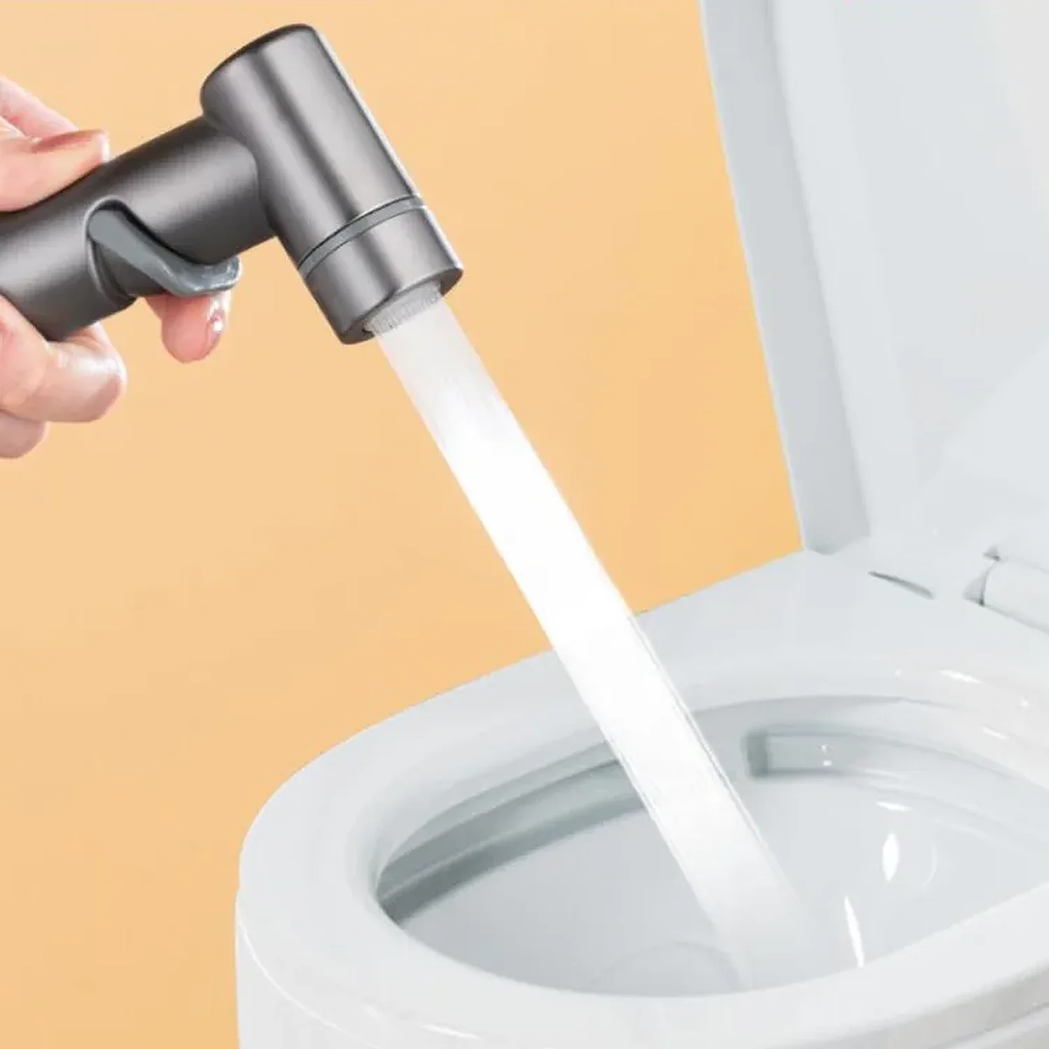 Aarhus - Hygienic Shower Bidet Sprayer – Double Outlet Angle Valve Bathroom Toilet Bidet Set - Image 12