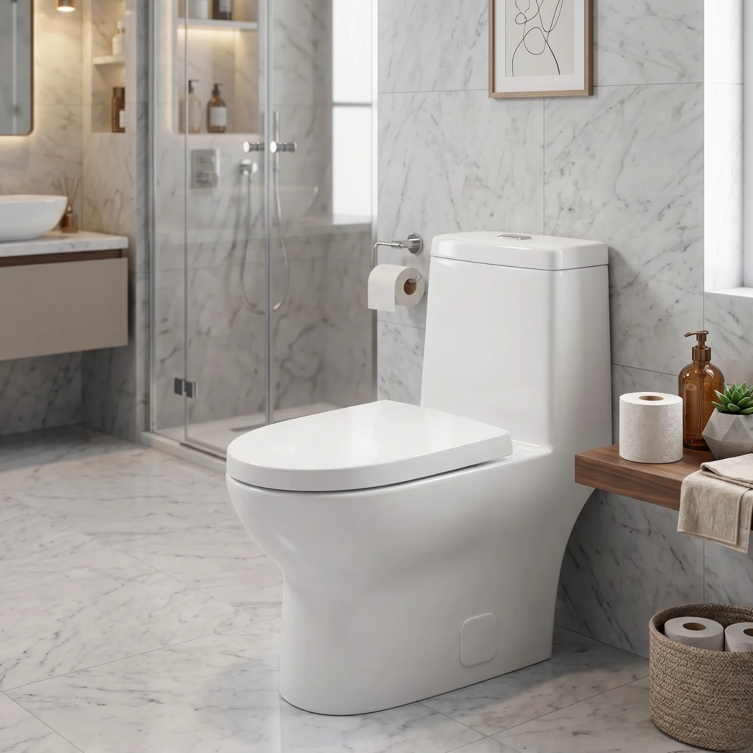 Alta - One-Piece Dual Washdown S-Trap Siphon Flushing  Floor Mounted Elongated - Image 4