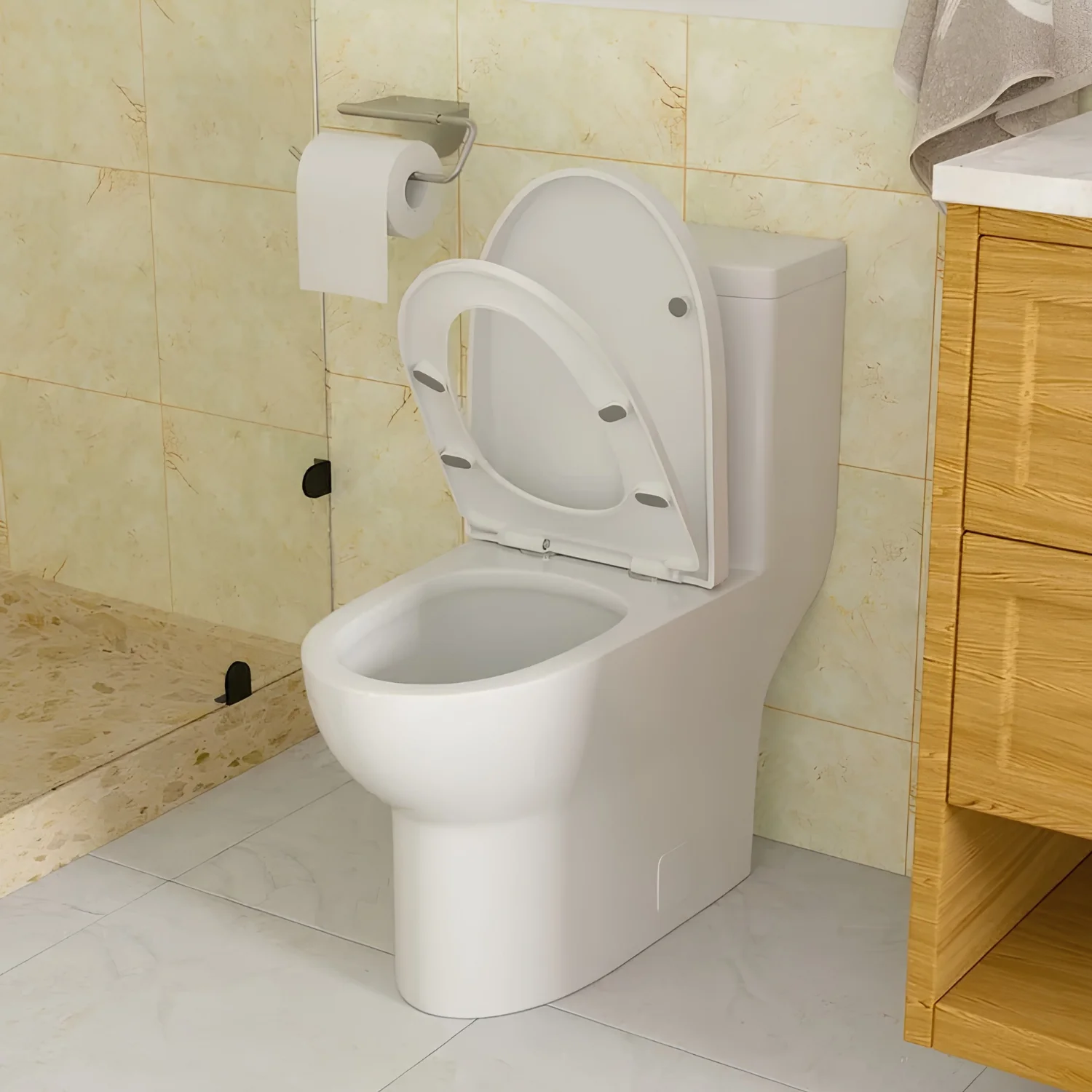 Alta - One-Piece Dual Washdown S-Trap Siphon Flushing  Floor Mounted Elongated - Image 7