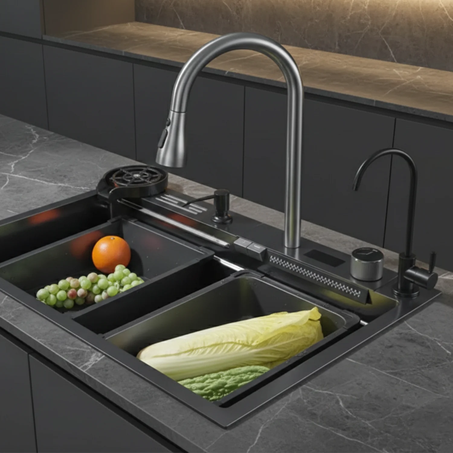 Assebakte - 29" Smart Waterfall Kitchen Sink - Image 11