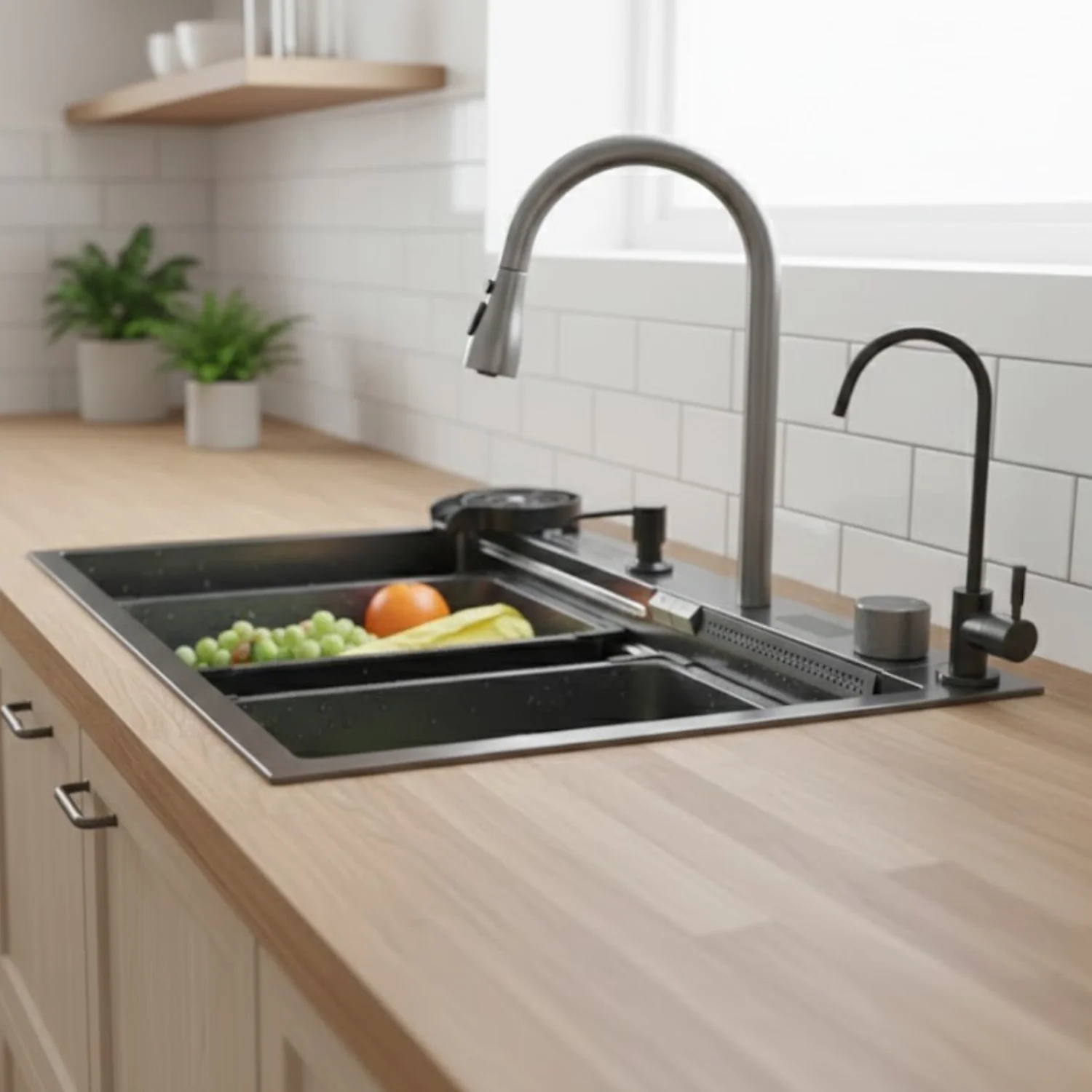 Assebakte - 29" Smart Waterfall Kitchen Sink - Image 12