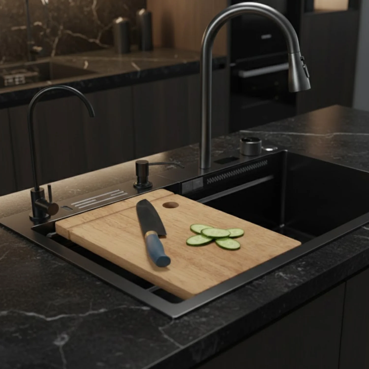 Assebakte - 29" Smart Waterfall Kitchen Sink - Image 5