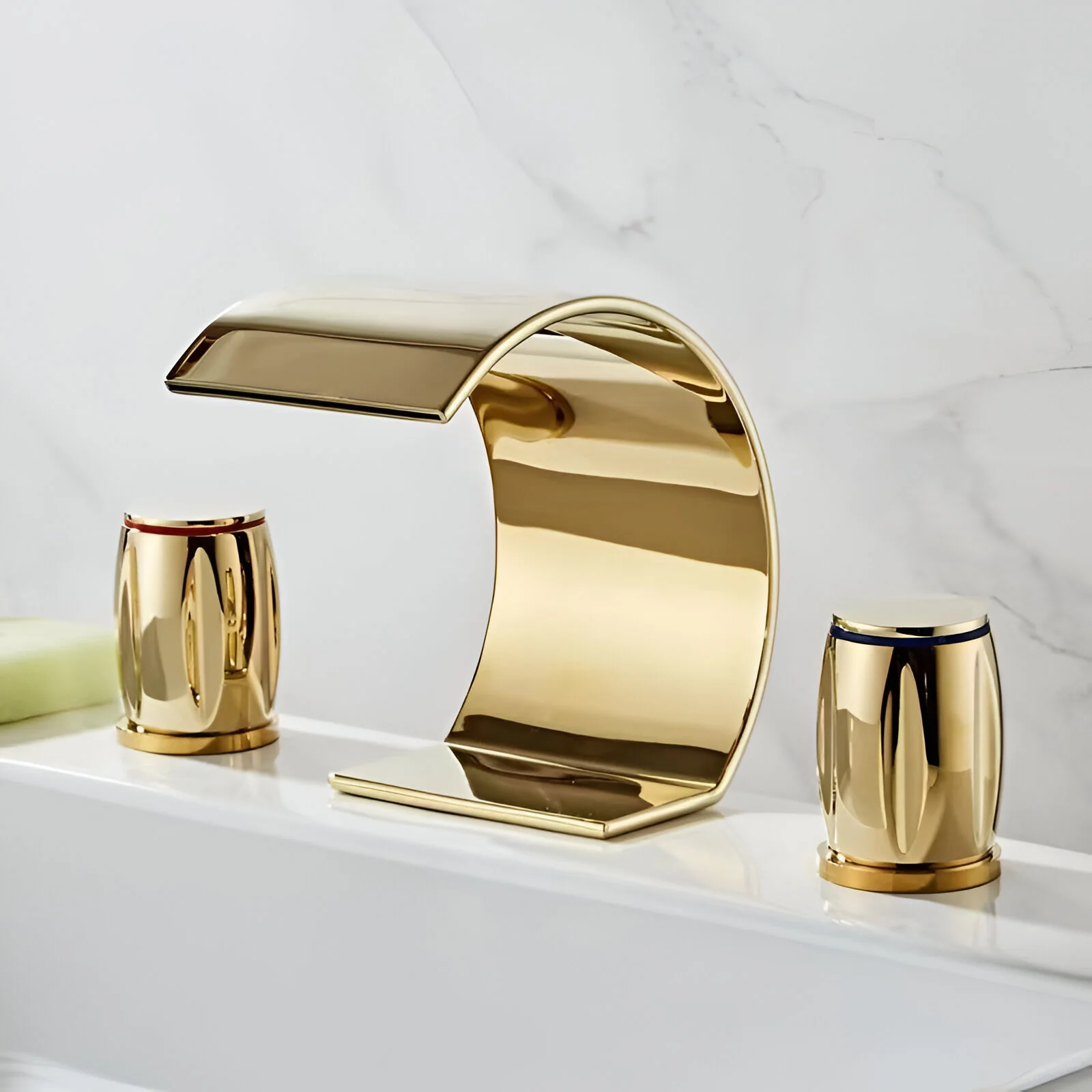 Bali - Bathroom Washbasin Waterfall Faucet Split Three-Piece - Image 13