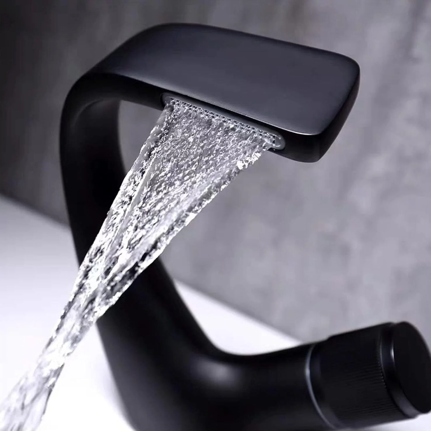 Bodo - Modern Waterfall Basin Bathroom Sink Faucet Single Handle Single Hole - Image 15