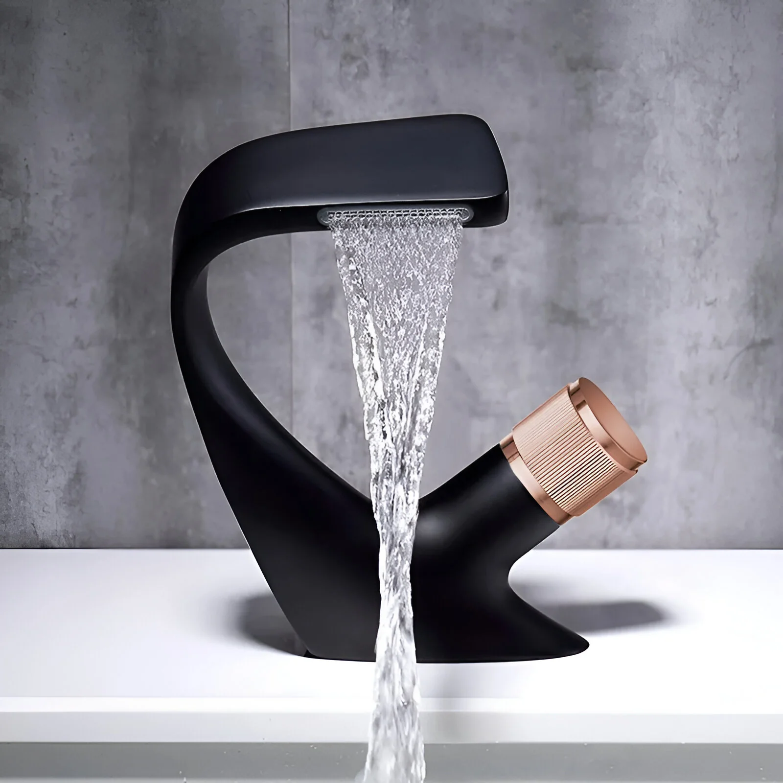 Bodo - Modern Waterfall Basin Bathroom Sink Faucet Single Handle Single Hole - Image 31