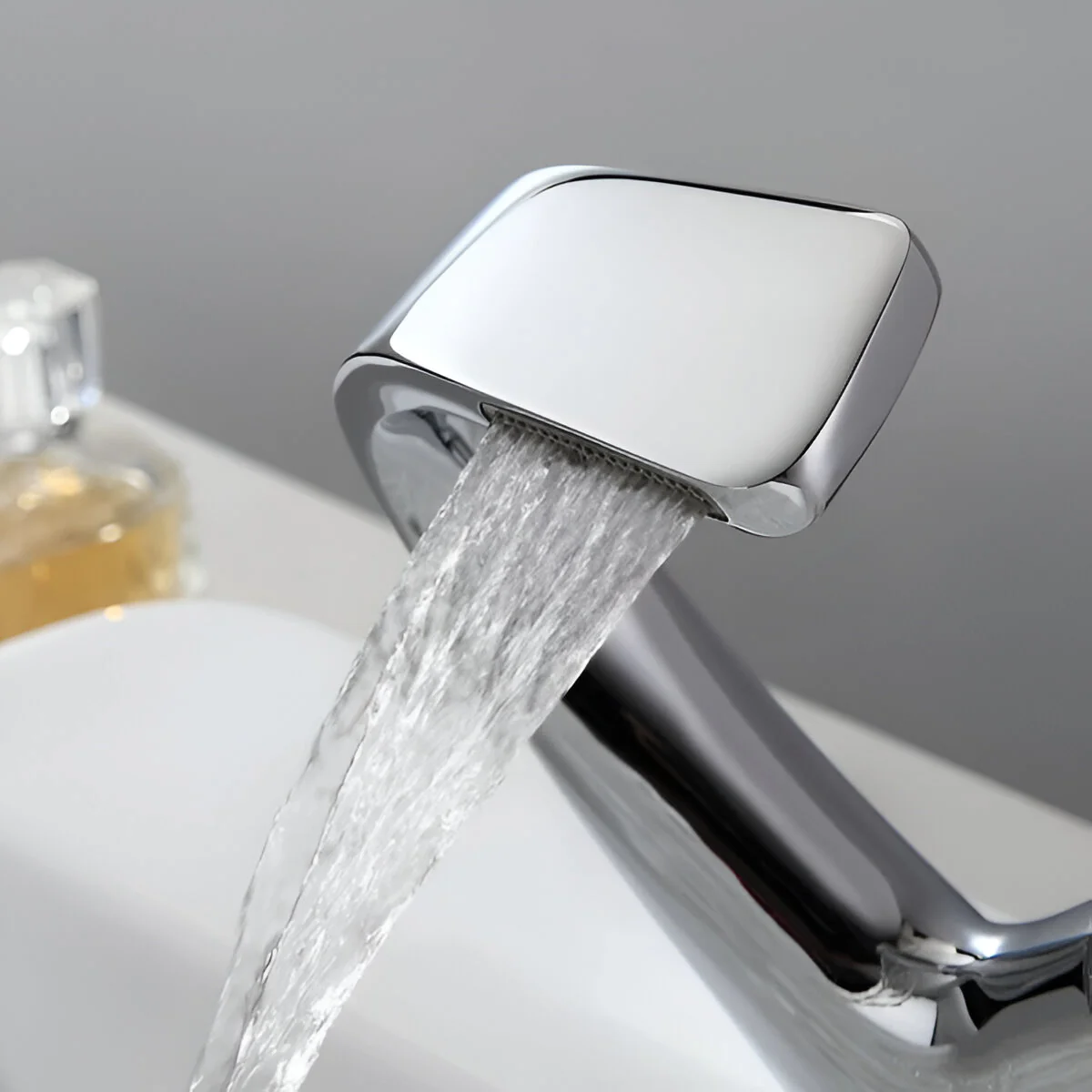 Bodo - Modern Waterfall Basin Bathroom Sink Faucet Single Handle Single Hole - Image 5