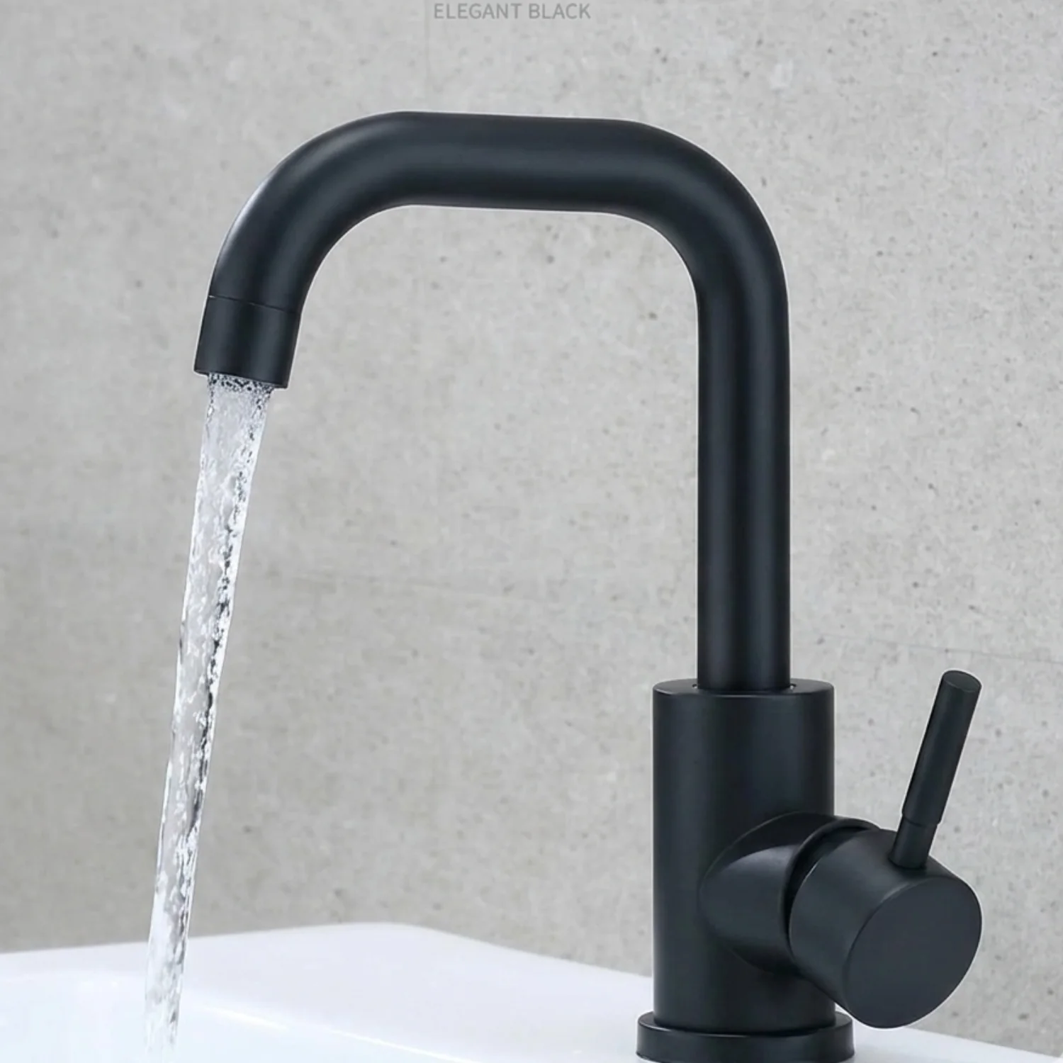 Copenhagen - Stainless Steel Bathroom Basin Faucet – Hot & Cold Mixer, 360° Rotating Single Handle Sink Tap - Image 4