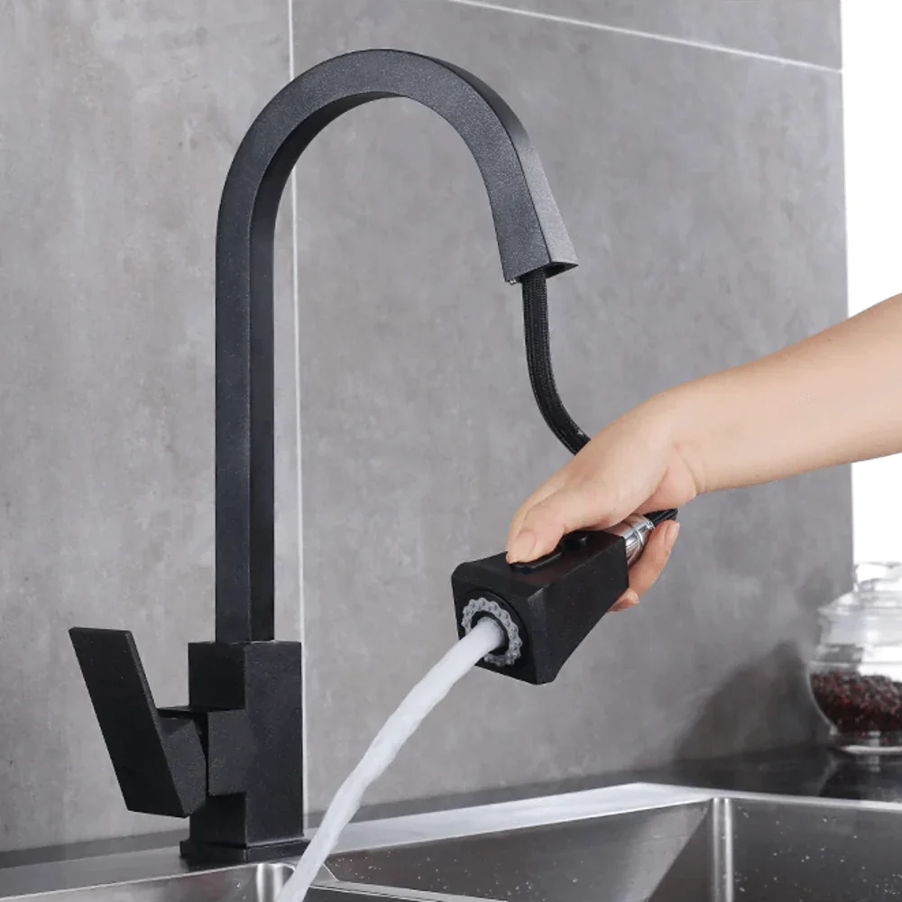 Drammen - 2 Modes Pull-Out Spout Kitchen Faucet - Image 5