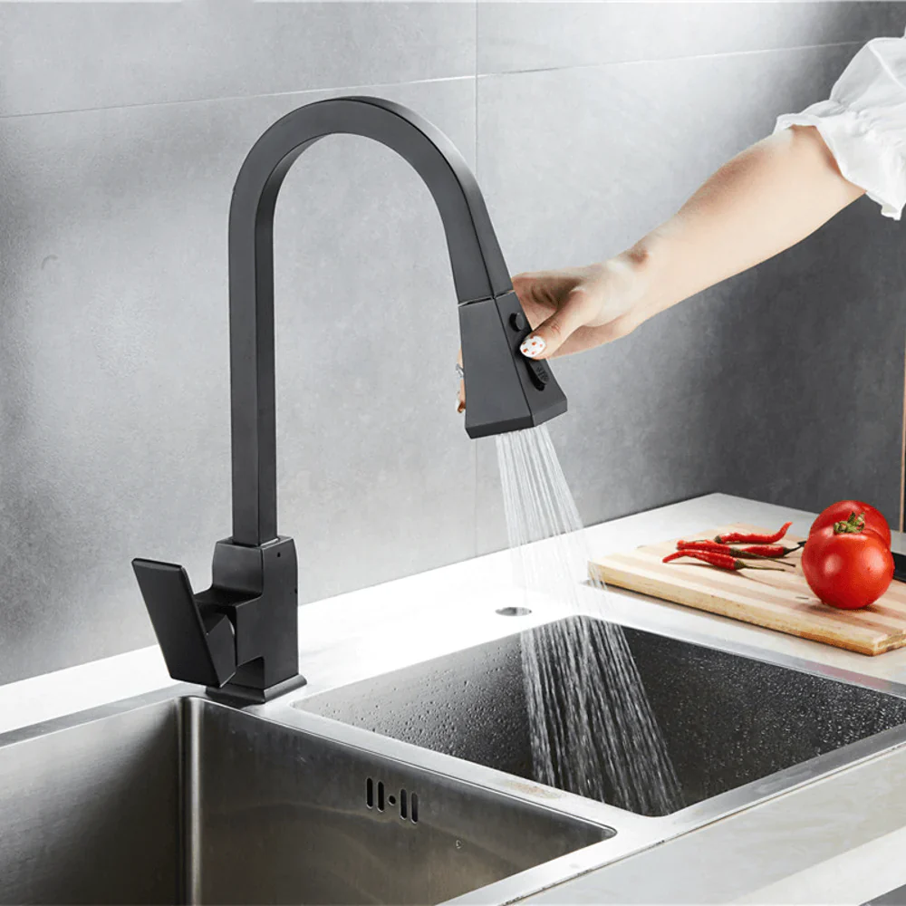 Drammen - 2 Modes Pull-Out Spout Kitchen Faucet - Image 6