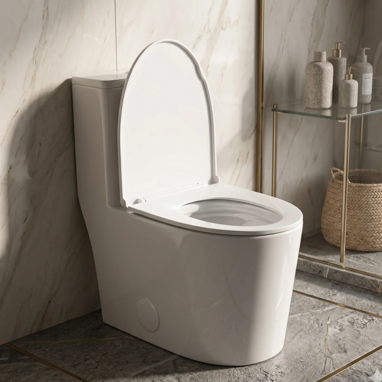 Esbjerg - One Piece Elongated Elongated Ceramic Bowl with Soft-Close Seat & Concealed Tank - Image 11