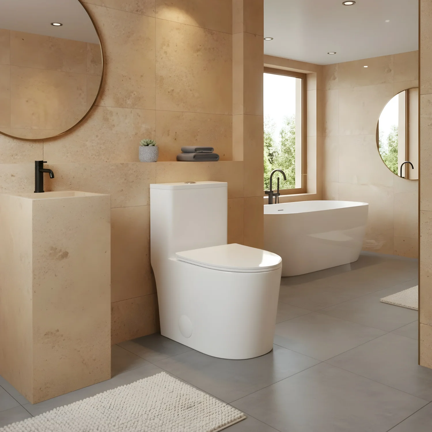 Esbjerg - One Piece Elongated Elongated Ceramic Bowl with Soft-Close Seat & Concealed Tank - Image 4