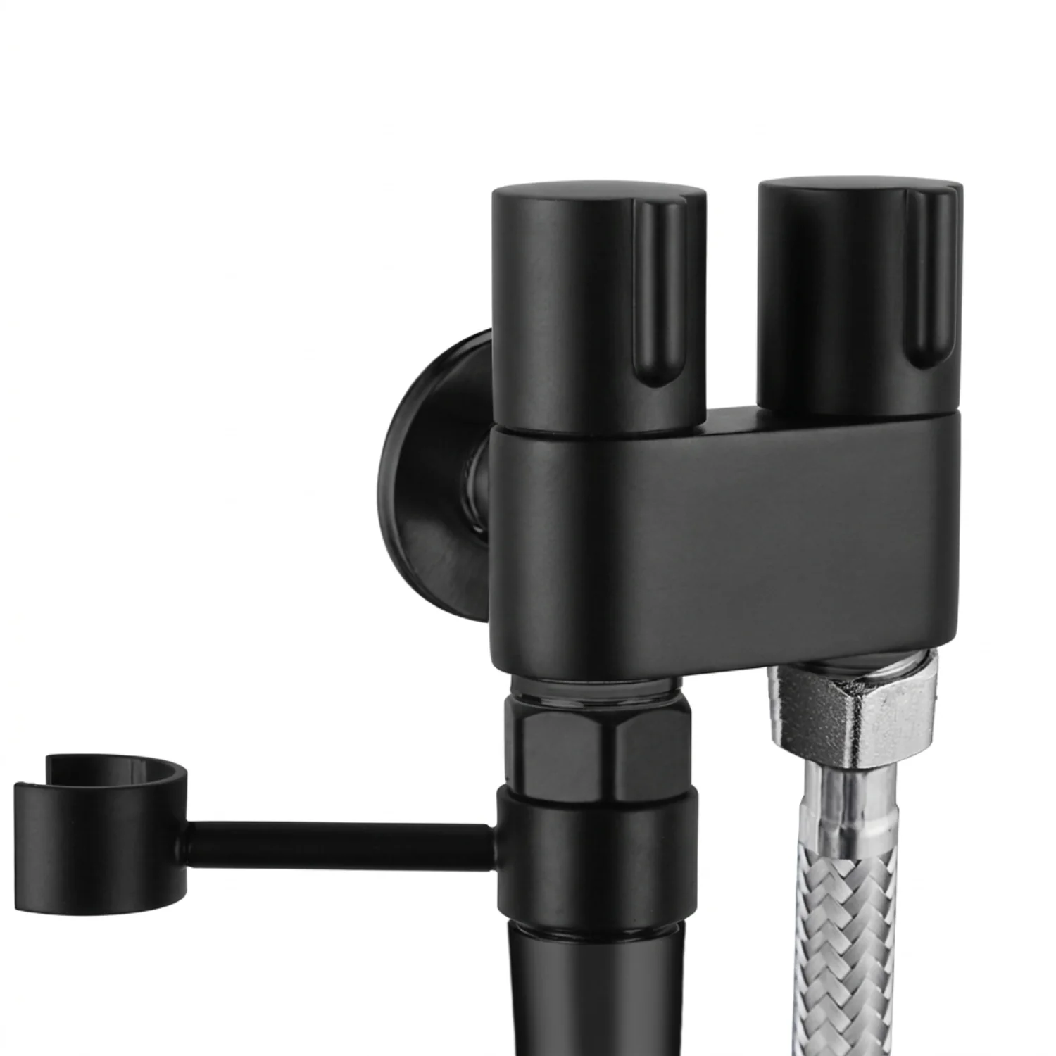 Glomma  - Stainless Steel Bidet Spray Gun Set – Handheld Toilet Hygienic Shower with Double Outlet Angle Valve - Image 12