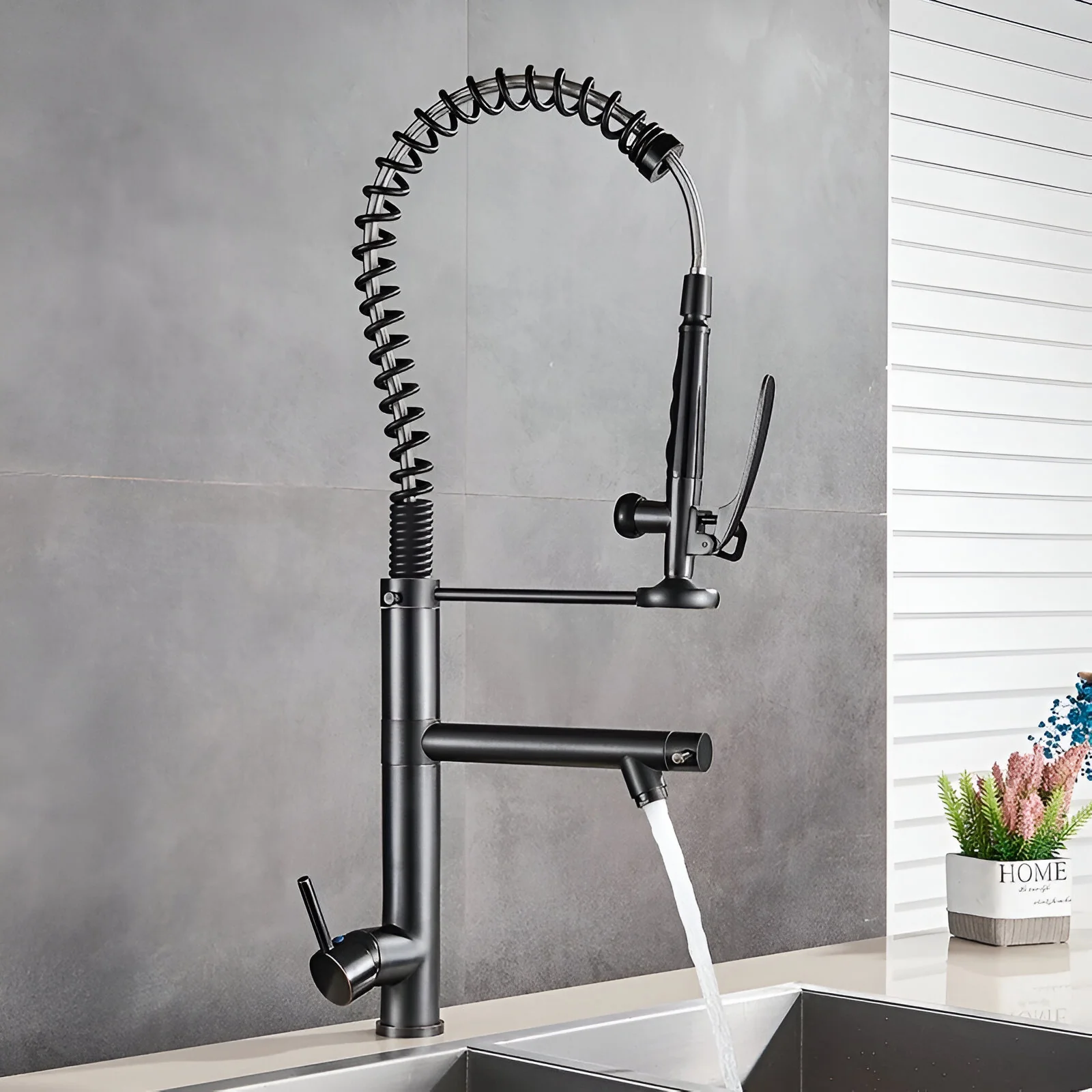 Gothenburg - Pull Down Spray Dual Handle Swivel Spout Kitchen Faucet - Image 10