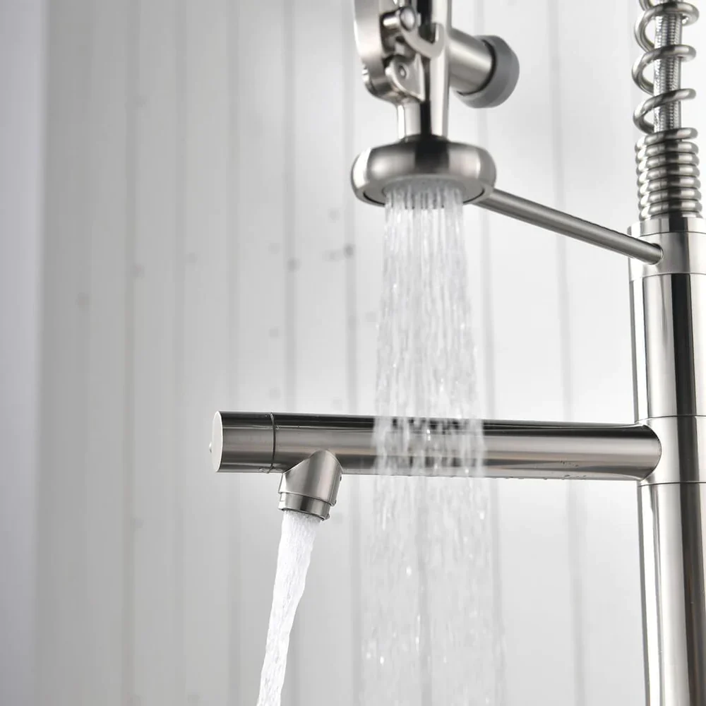 Gothenburg - Pull Down Spray Dual Handle Swivel Spout Kitchen Faucet - Image 6