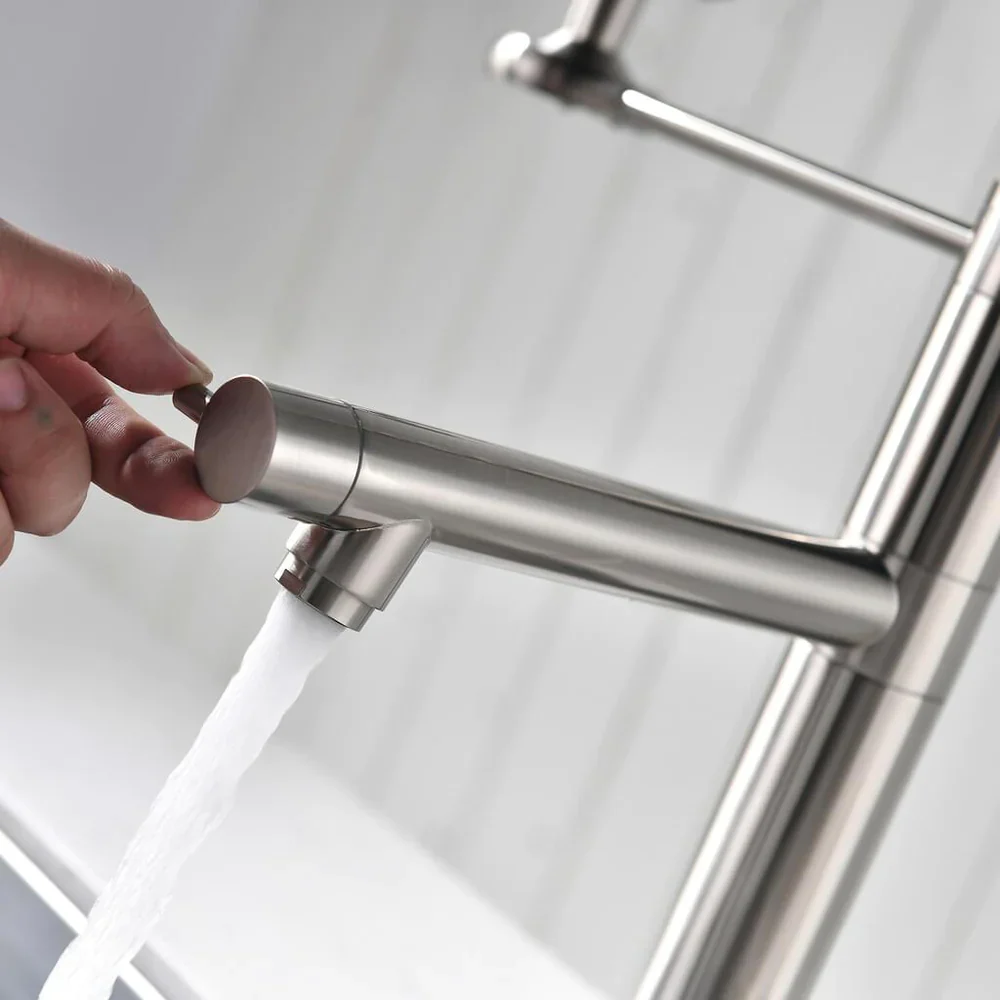 Gothenburg - Pull Down Spray Dual Handle Swivel Spout Kitchen Faucet - Image 7