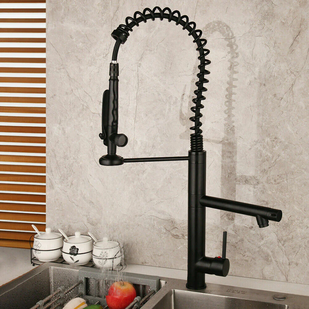 Gothenburg - Pull Down Spray Dual Handle Swivel Spout Kitchen Faucet - Image 8