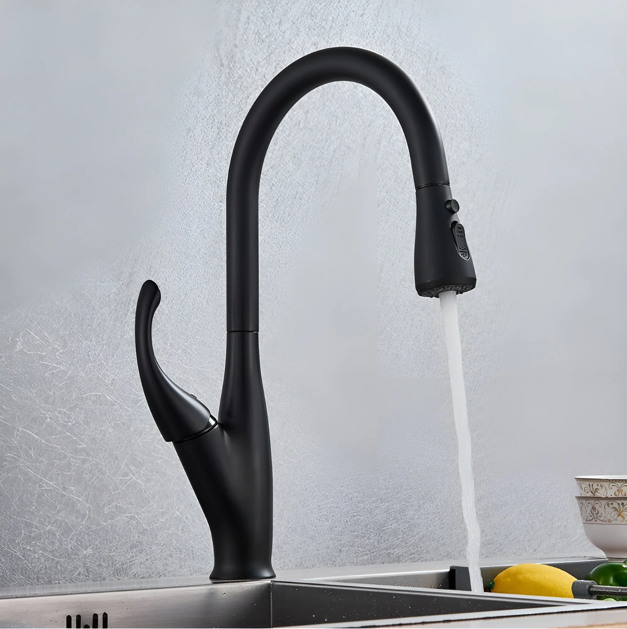 Halden - Deck Mounted Victorian Style Kitchen Faucet with Pull-Out Spout - Image 11