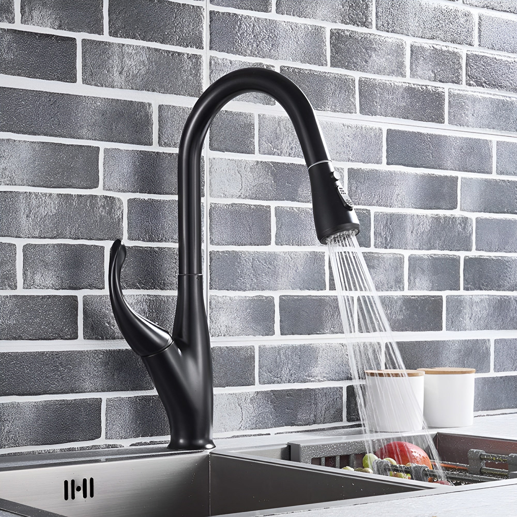 Halden - Deck Mounted Victorian Style Kitchen Faucet with Pull-Out Spout - Image 9
