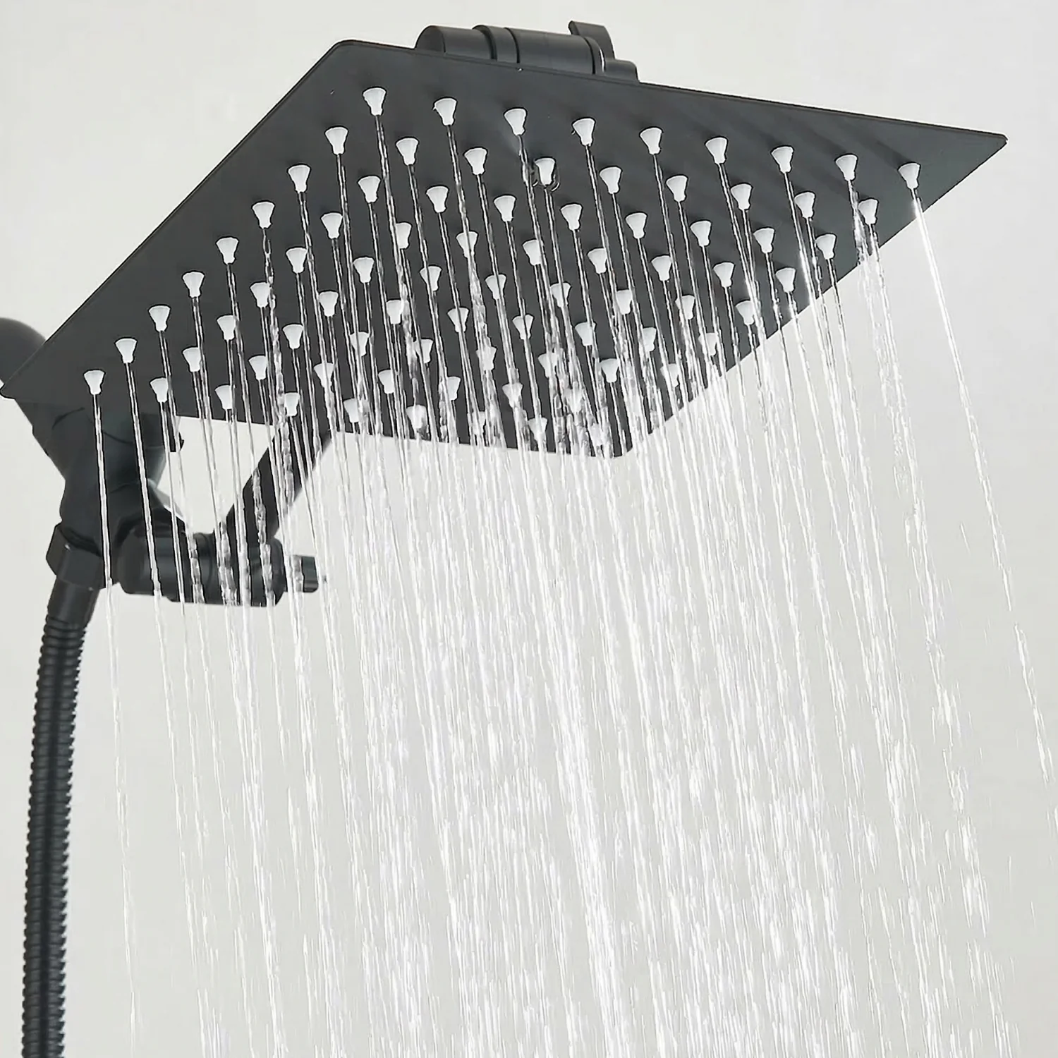 Halling - 8-12 Inch Square Rain Shower Head Combo High Pressure with Handheld Shower Spray & Extension Arm - Image 12
