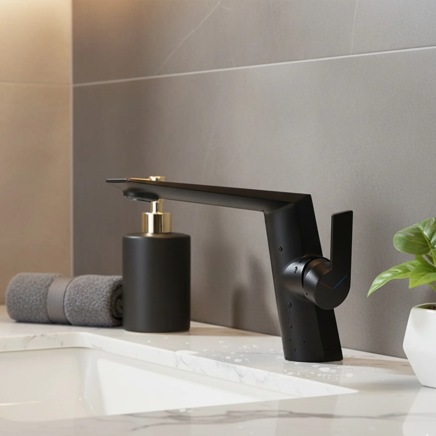 Halsa - Single Handle Mixer Bathroom Sink Faucet - Image 10