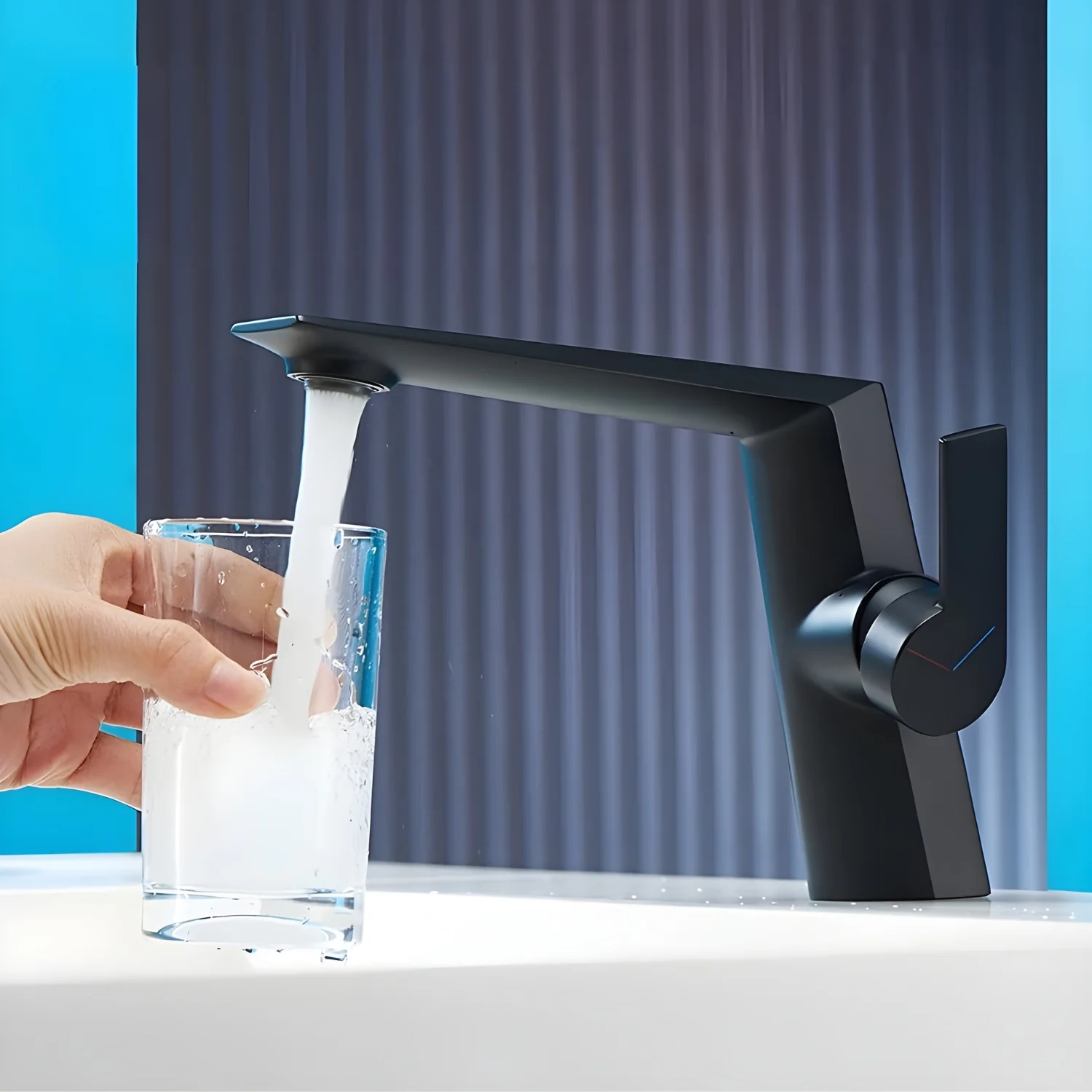Halsa - Single Handle Mixer Bathroom Sink Faucet - Image 14