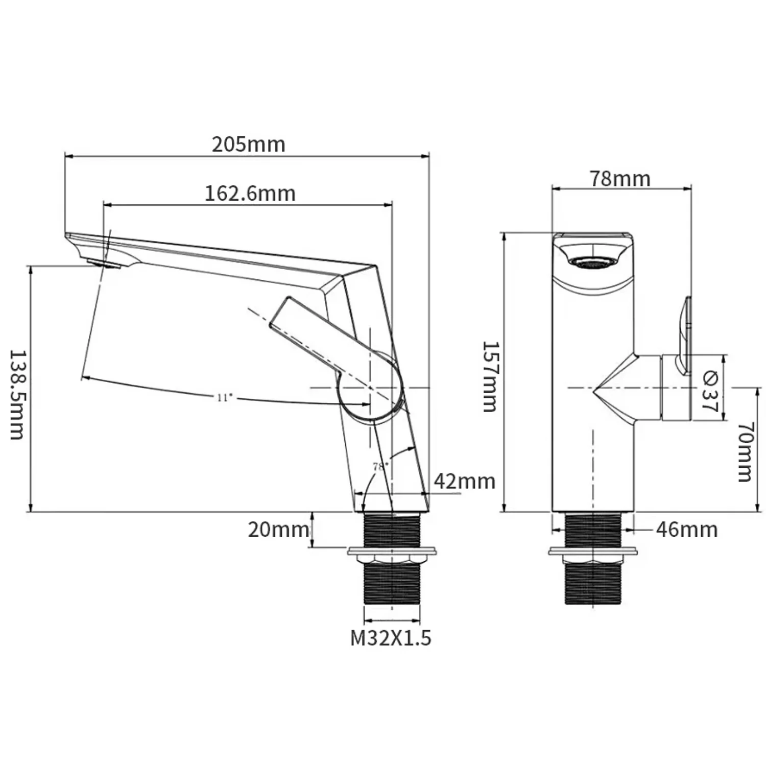 Halsa - Single Handle Mixer Bathroom Sink Faucet - Image 23