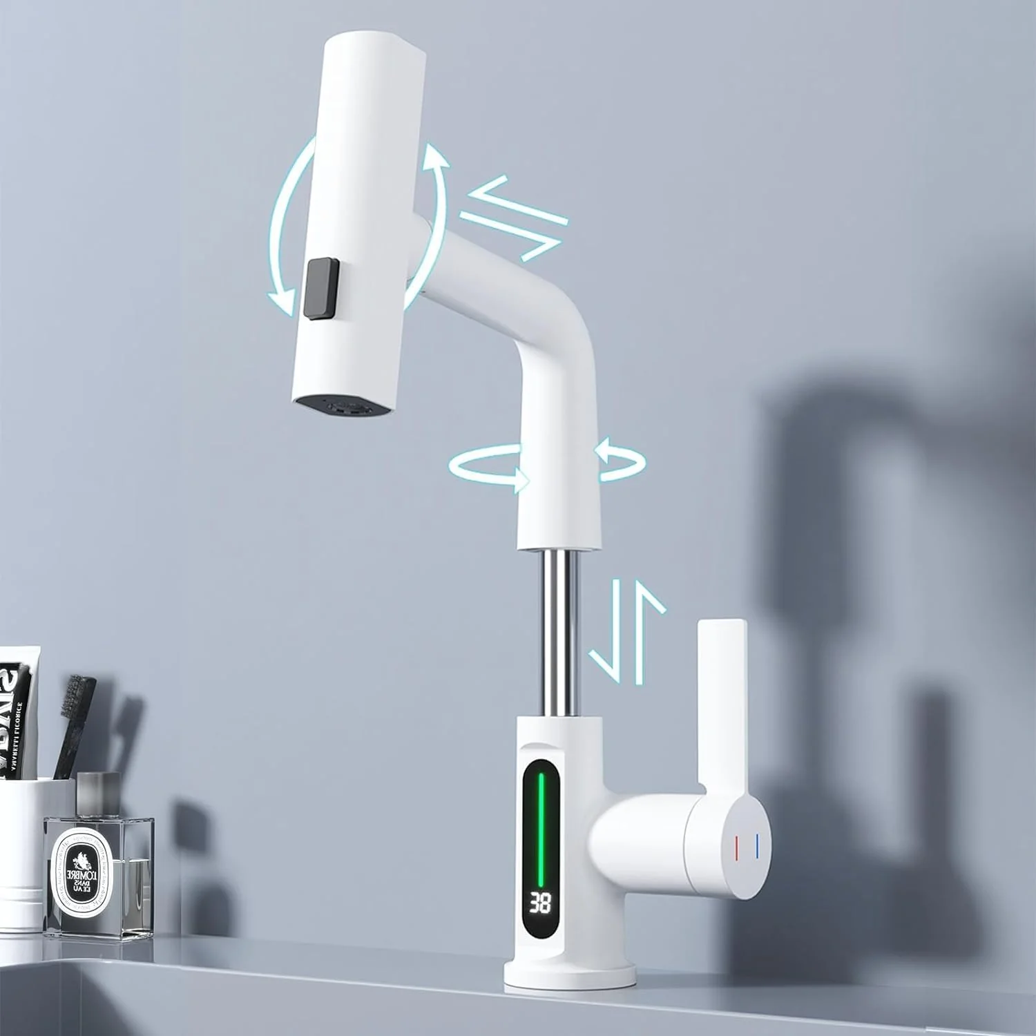 Helsingborg - Smart Modern Waterfall Bathroom Faucet - Image 16