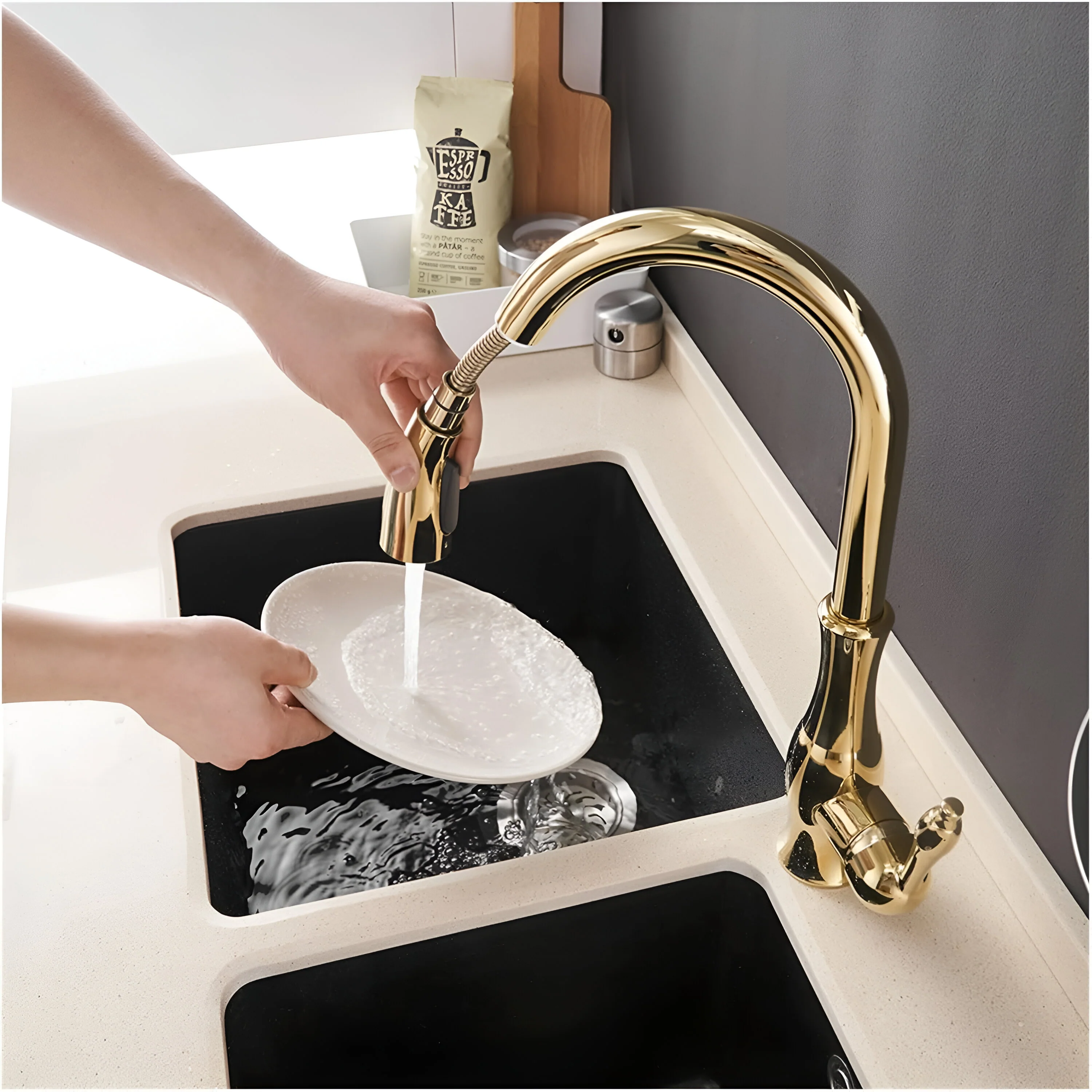 Hornavan - Kitchen Faucet with Pull Out Spout - Image 4