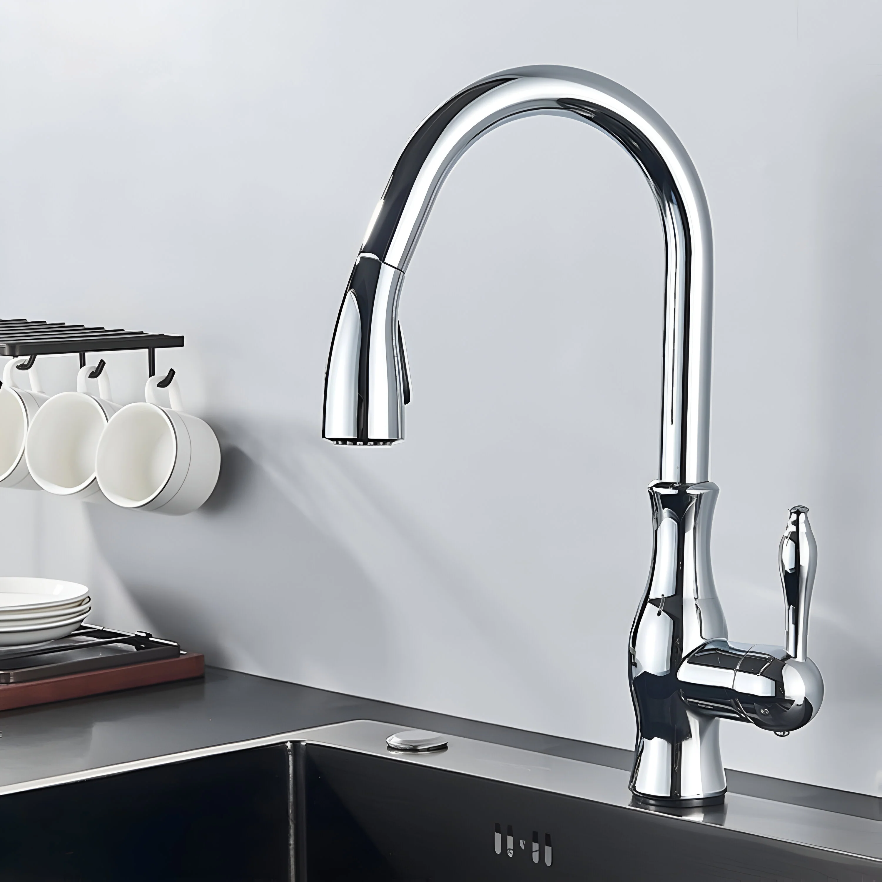 Hornavan - Kitchen Faucet with Pull Out Spout - Image 8