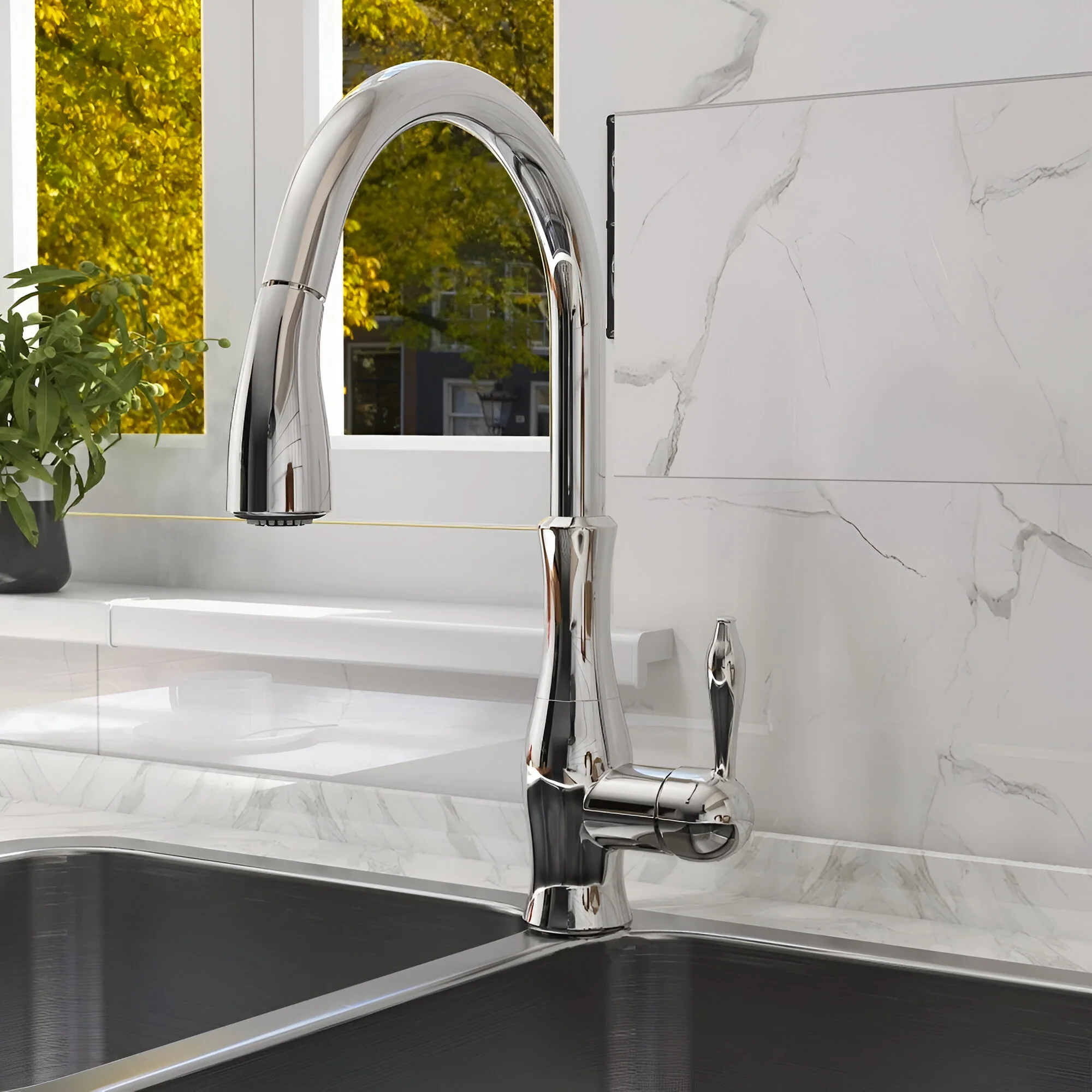 Hornavan - Kitchen Faucet with Pull Out Spout - Image 9
