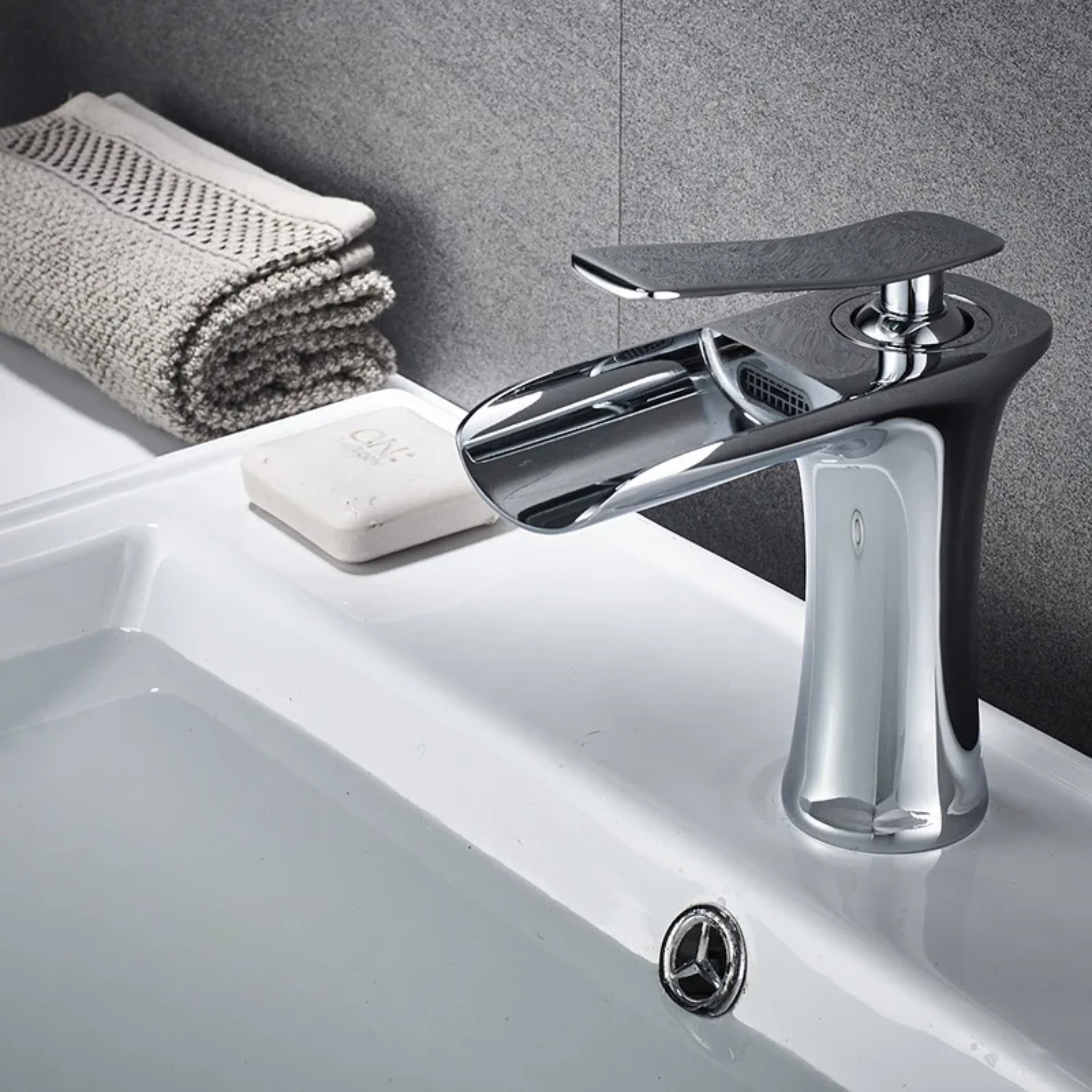 Horten - Bathroom Sink Mixer with Hot and Cold Water Control - Image 5
