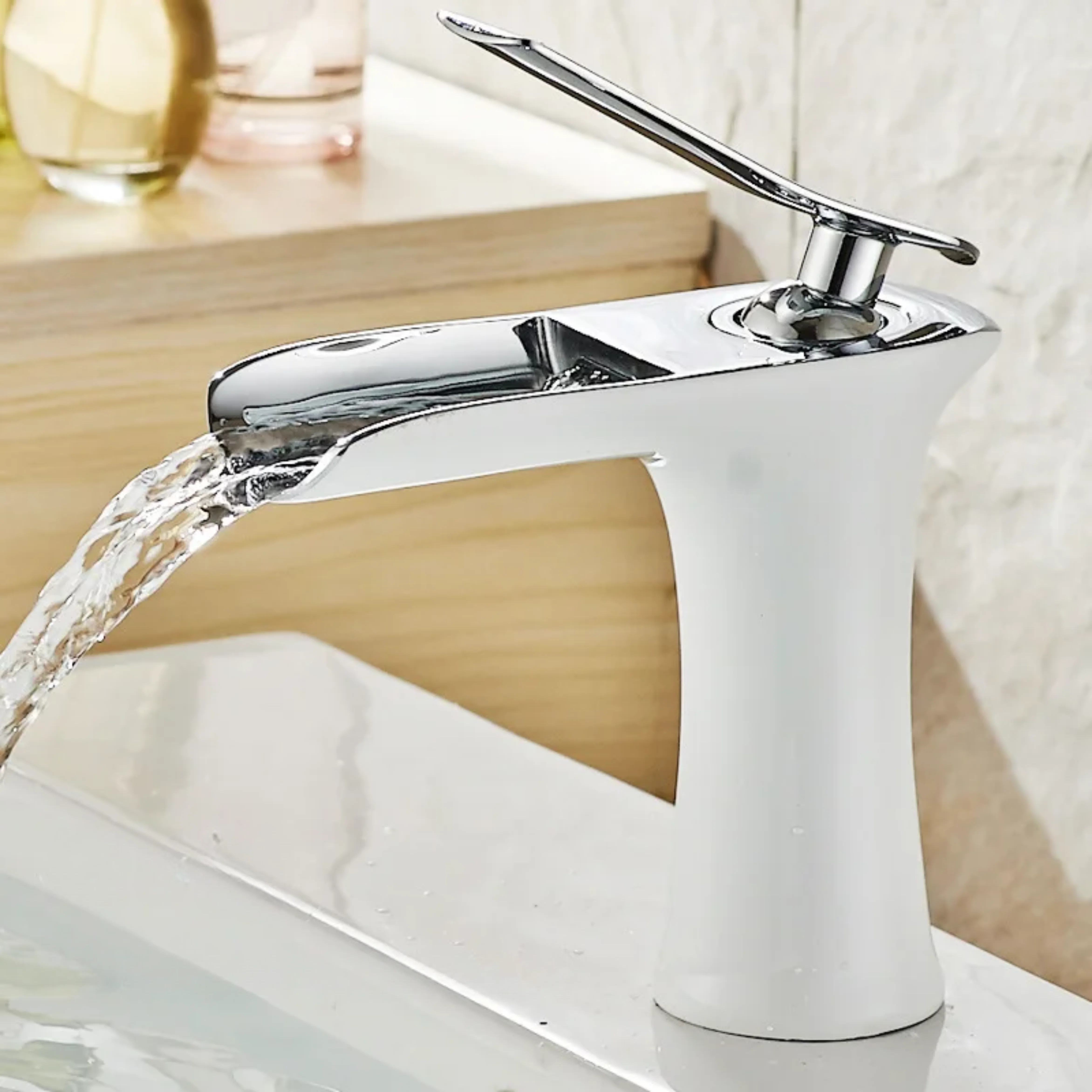 Horten - Bathroom Sink Mixer with Hot and Cold Water Control - Image 6