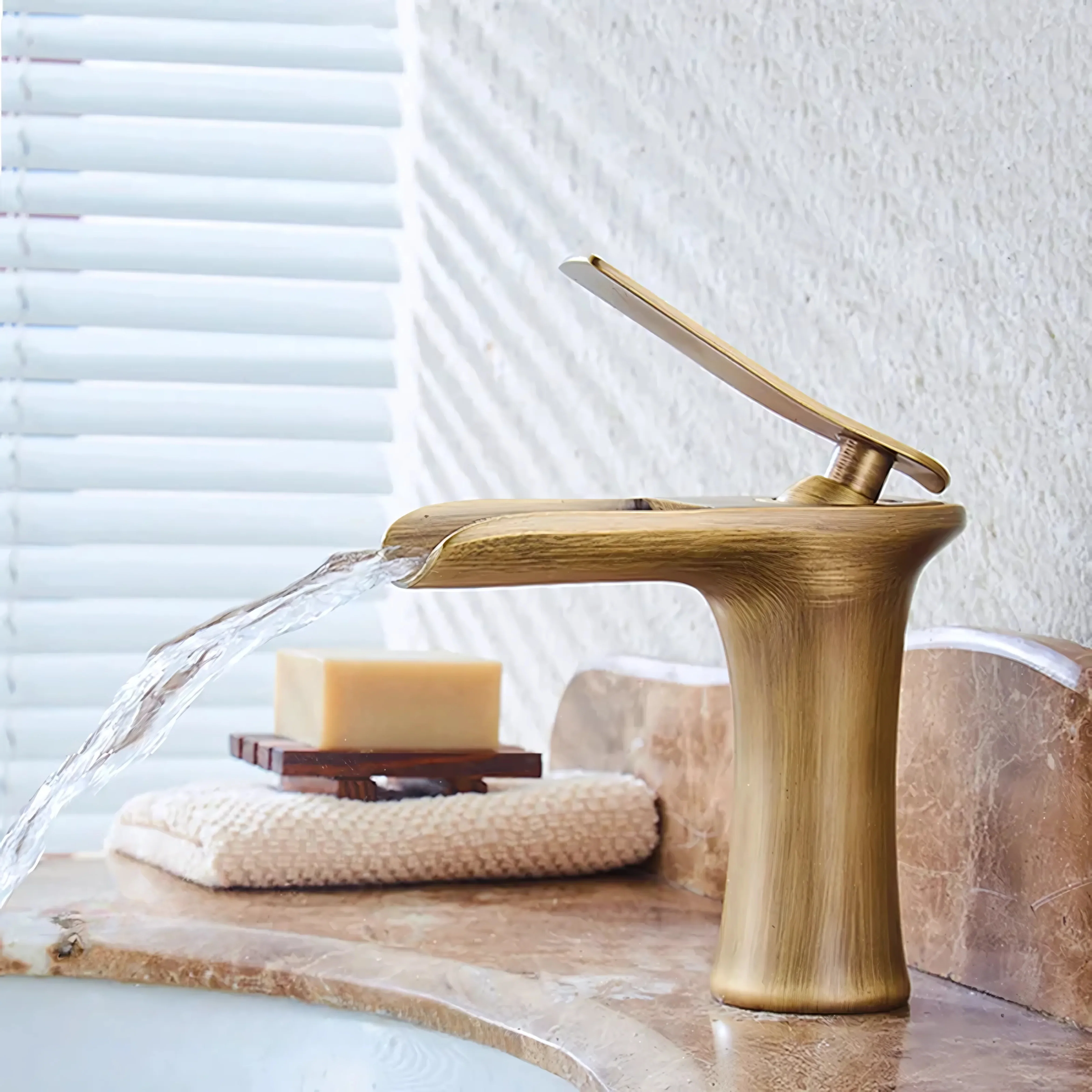 Horten - Bathroom Sink Mixer with Hot and Cold Water Control - Image 8