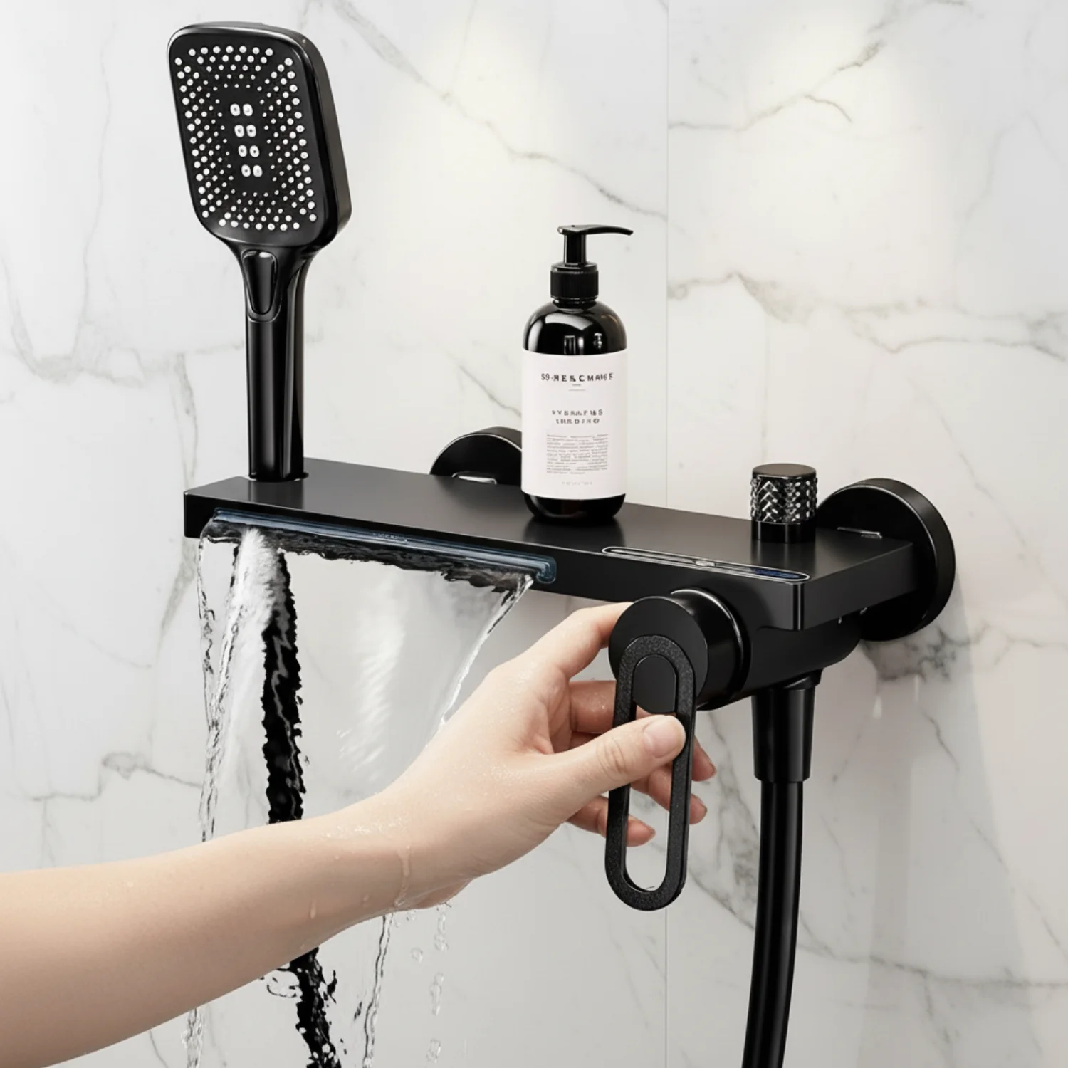 Inari - Wall Mounted Bathtub Shower Faucet Single Handle Spout Mixer Tap - Image 21