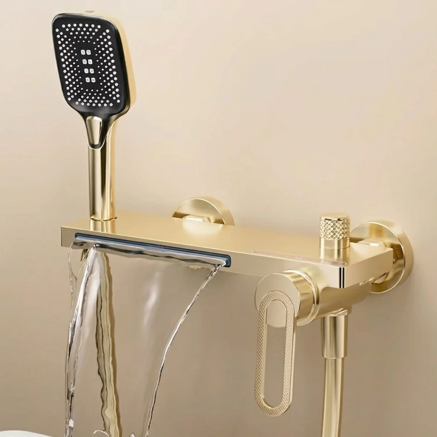 Inari - Wall Mounted Bathtub Shower Faucet Single Handle Spout Mixer Tap - Image 4