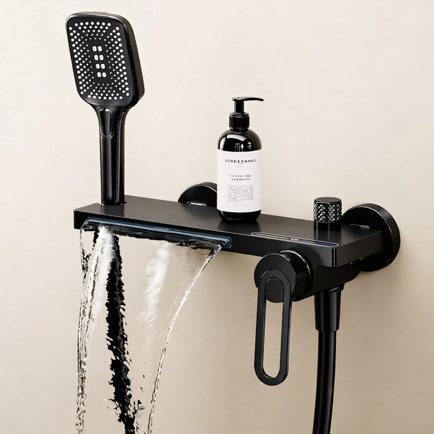 Inari - Wall Mounted Bathtub Shower Faucet Single Handle Spout Mixer Tap - Image 7