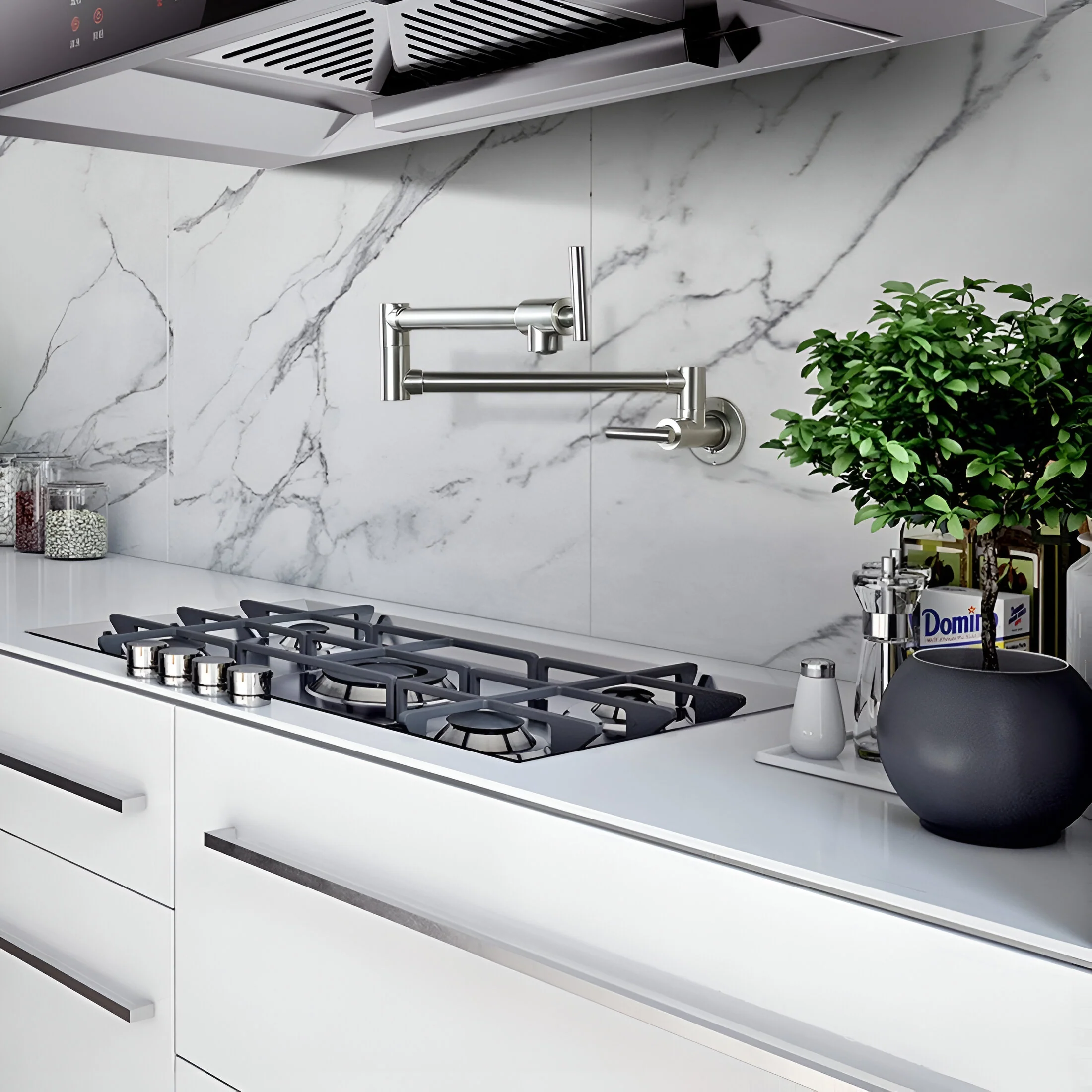 Jorstad - Wall Mounted Kitchen Faucet Modern Foldable Cold Only Pot Filler - Image 10