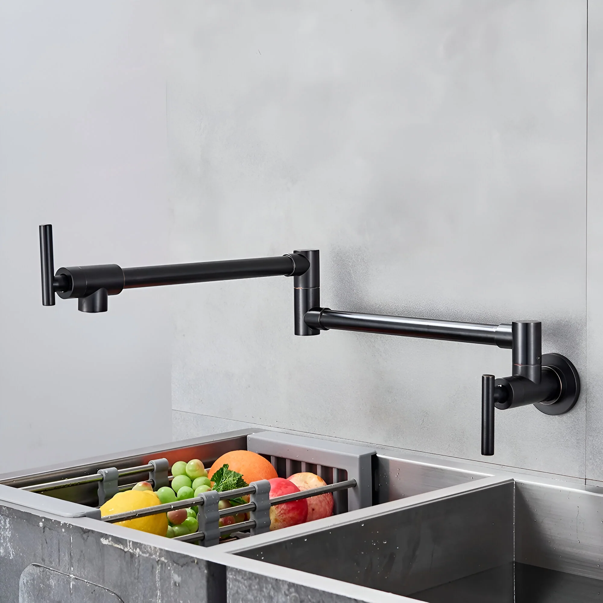 Jorstad - Wall Mounted Kitchen Faucet Modern Foldable Cold Only Pot Filler - Image 7