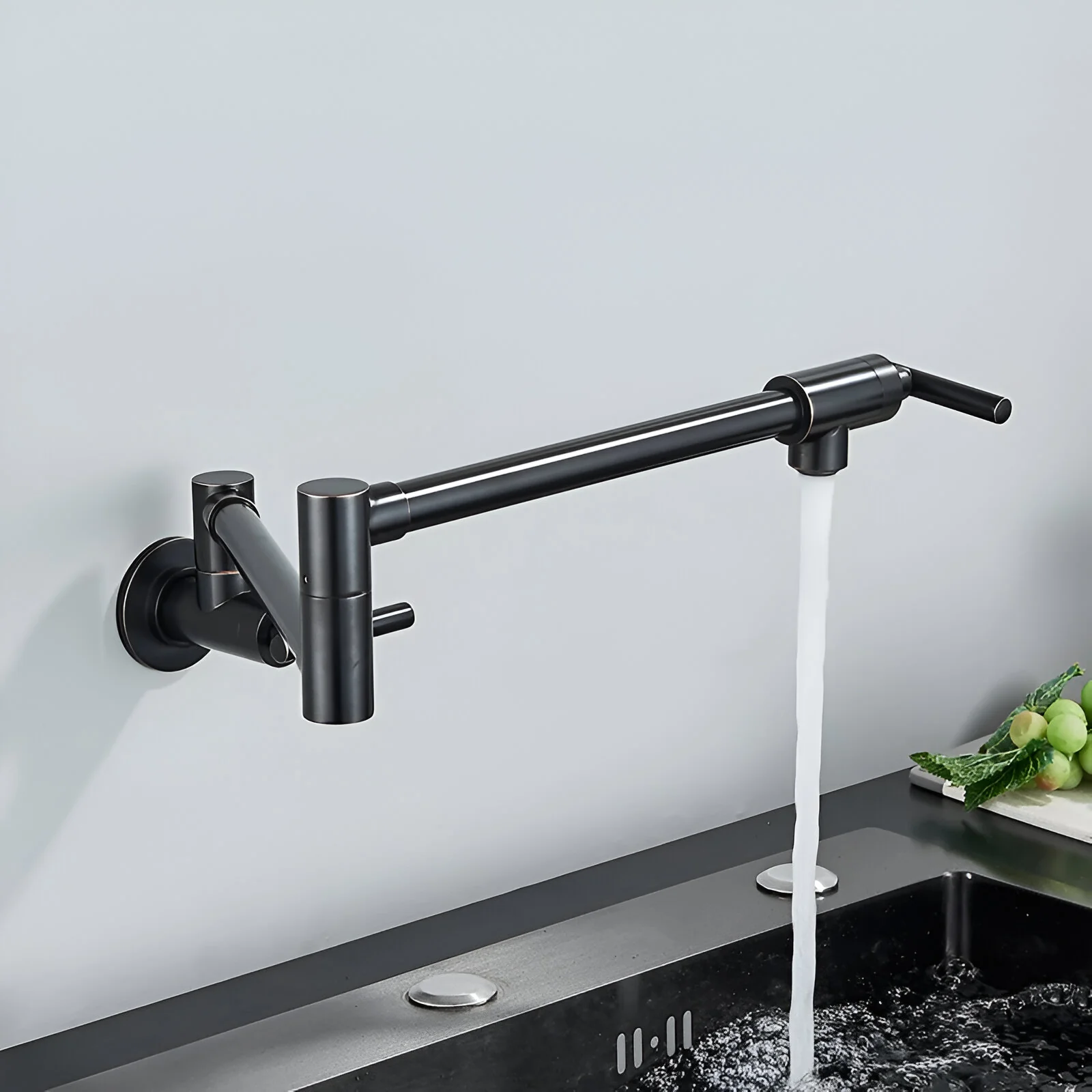 Jorstad - Wall Mounted Kitchen Faucet Modern Foldable Cold Only Pot Filler - Image 8
