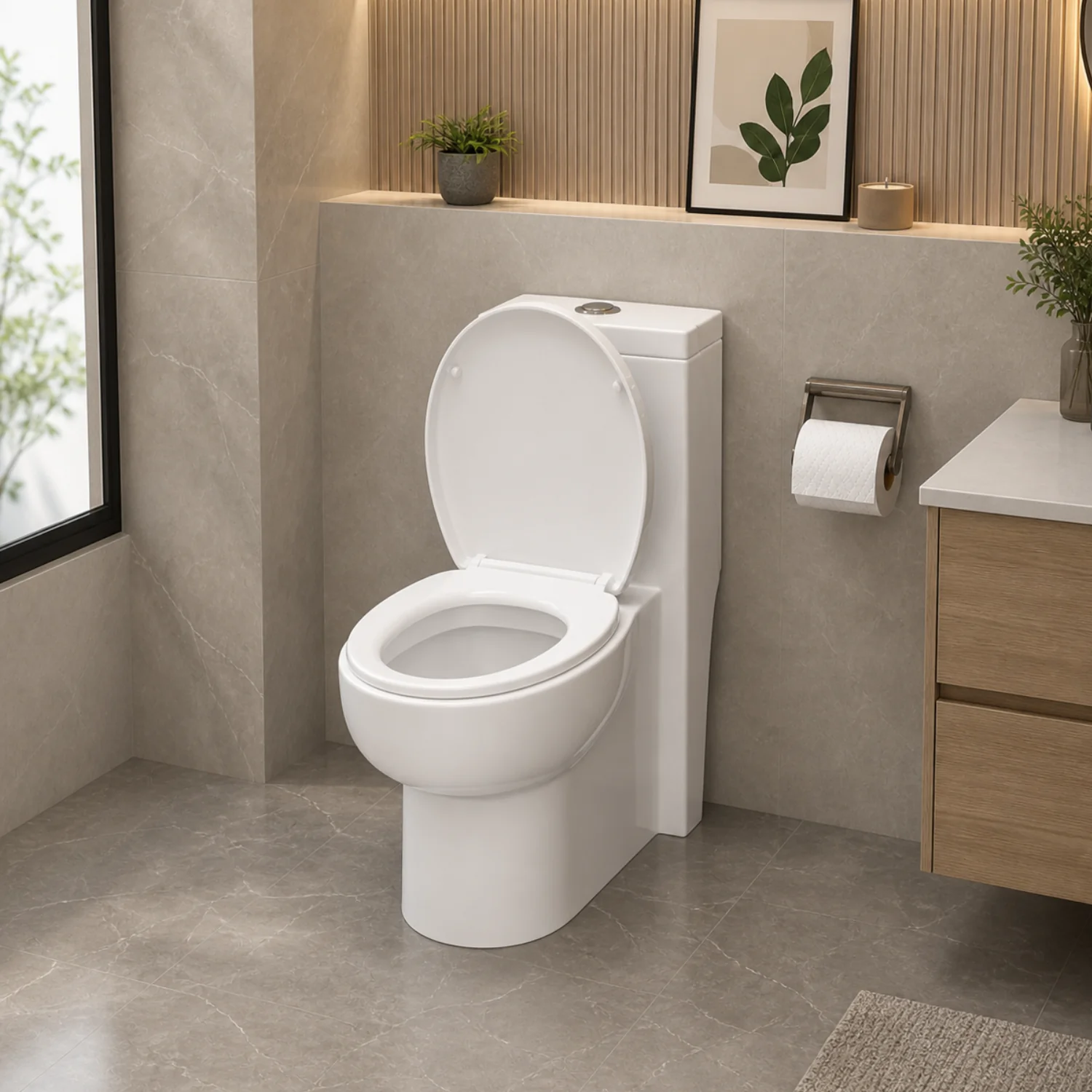 Driva - Soft-Closing One-Piece Elongated Toilet - Image 3