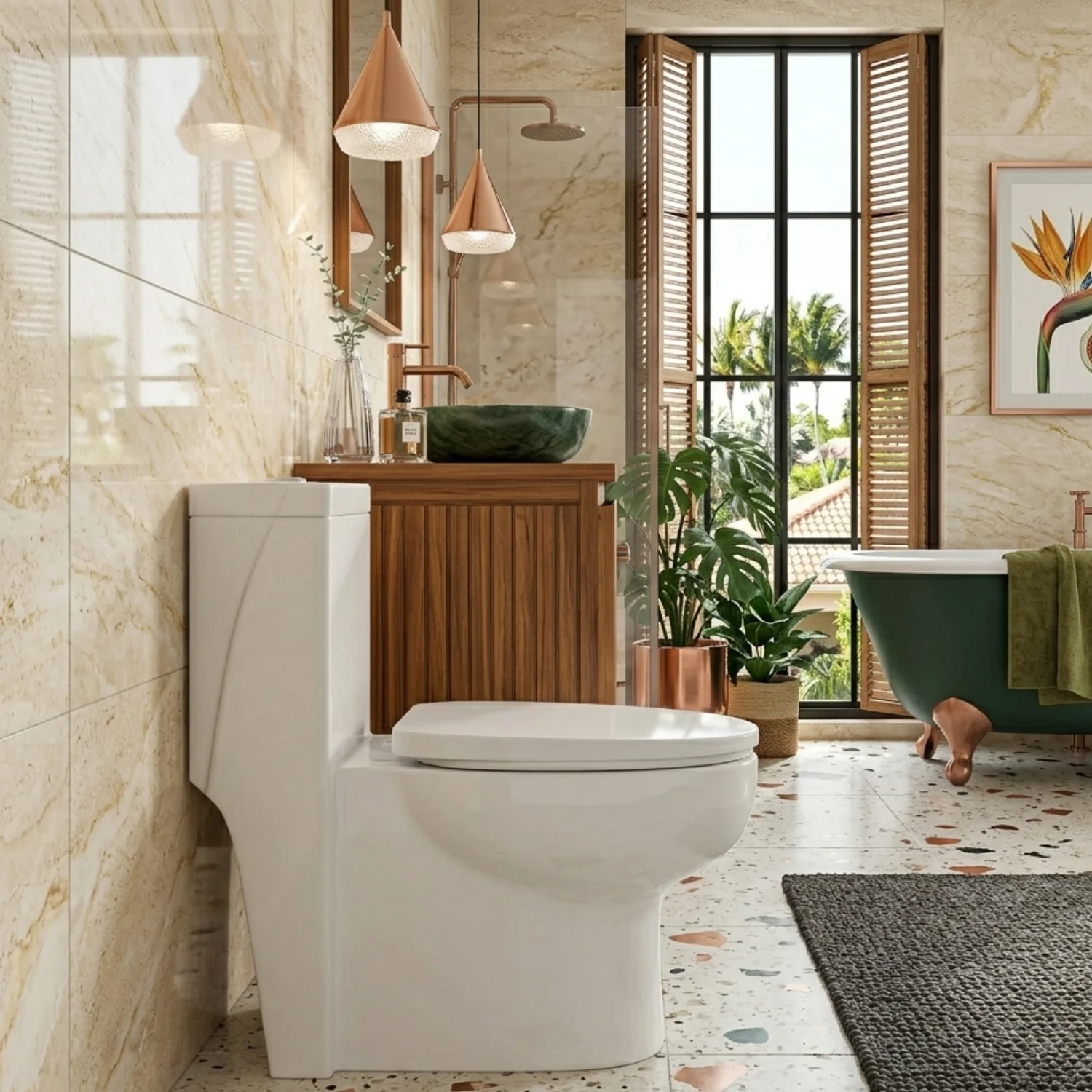 Driva - Soft-Closing One-Piece Elongated Toilet - Image 4