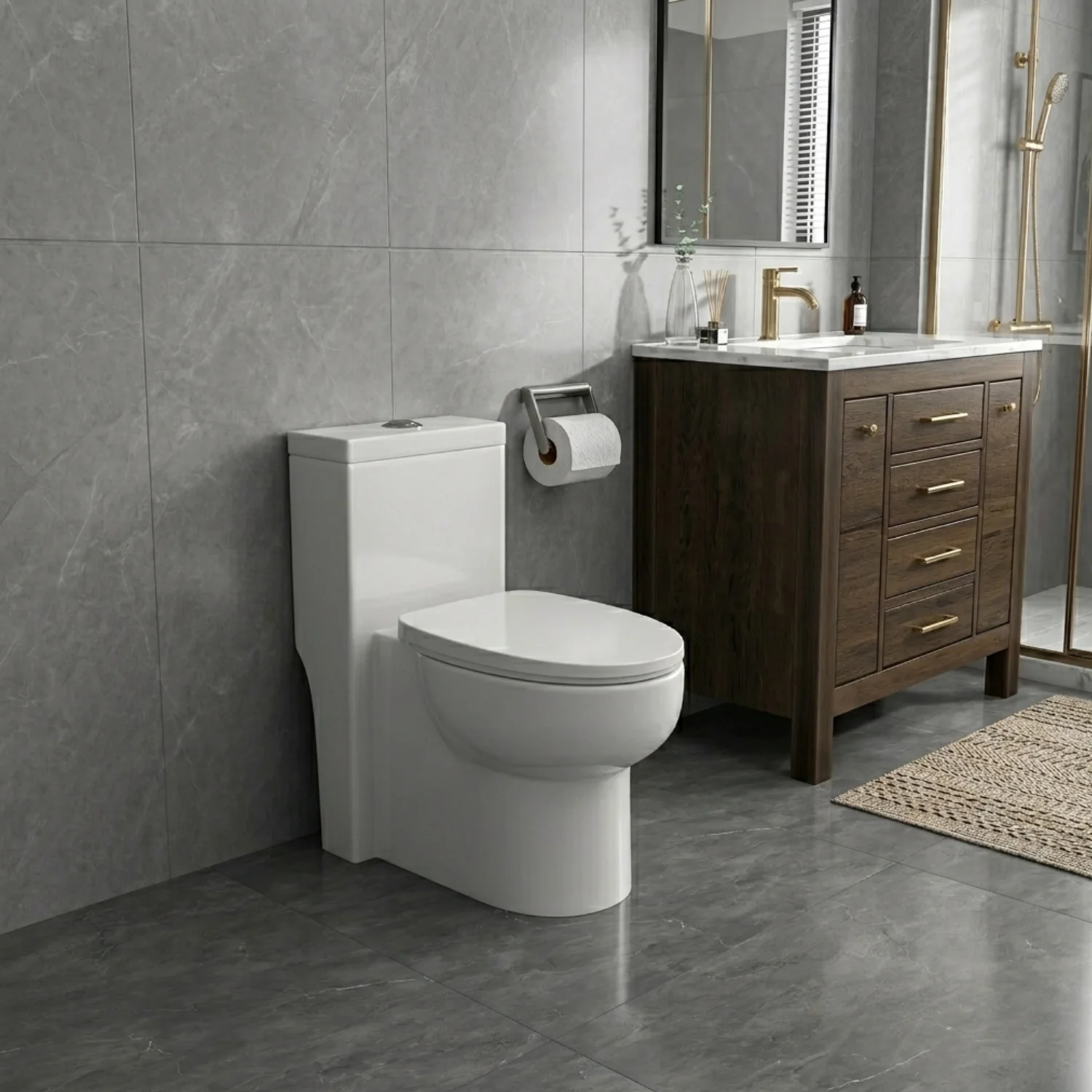 Driva - Soft-Closing One-Piece Elongated Toilet - Image 5