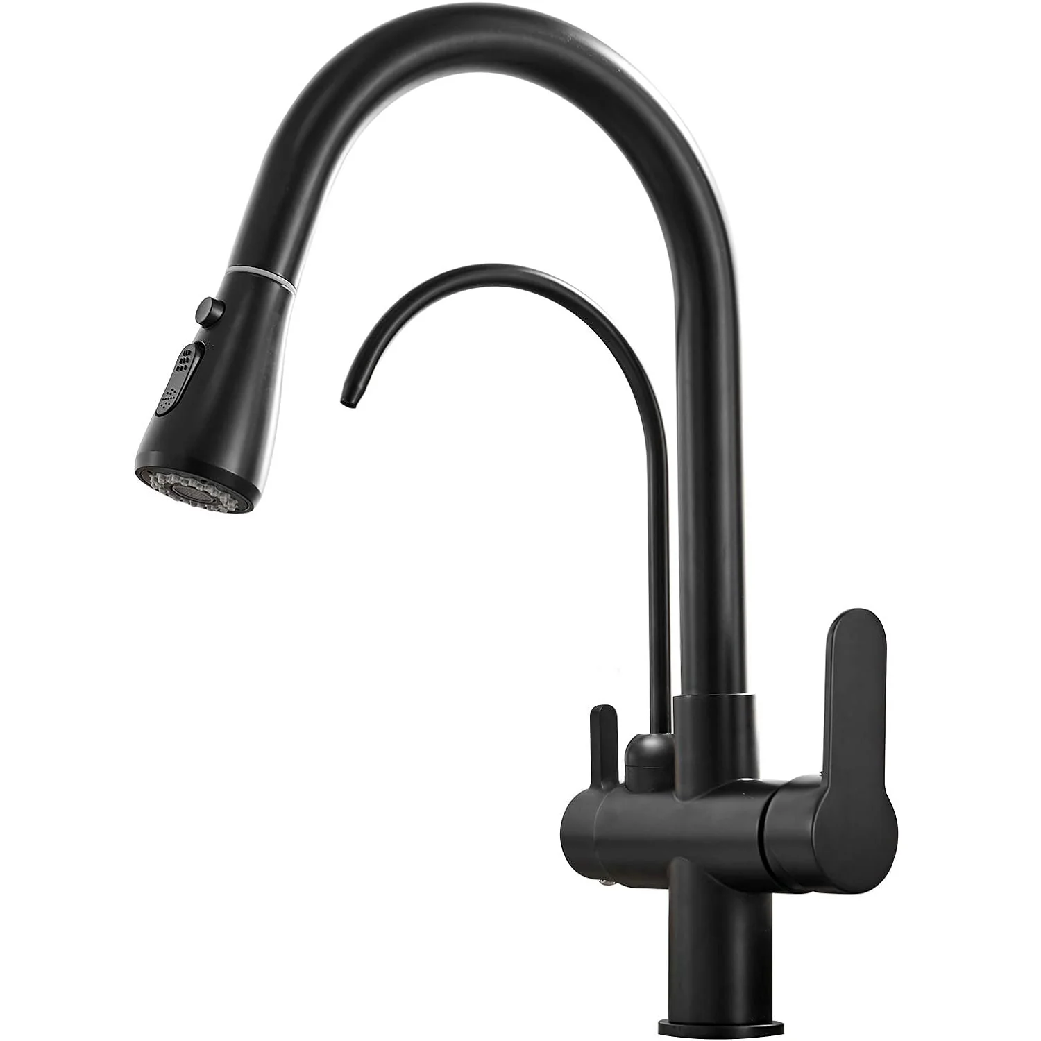 Karlstad - Three-Way Kitchen Faucet with Filter Tap & Pull-Down Spout for Kitchen Sink - Image 22