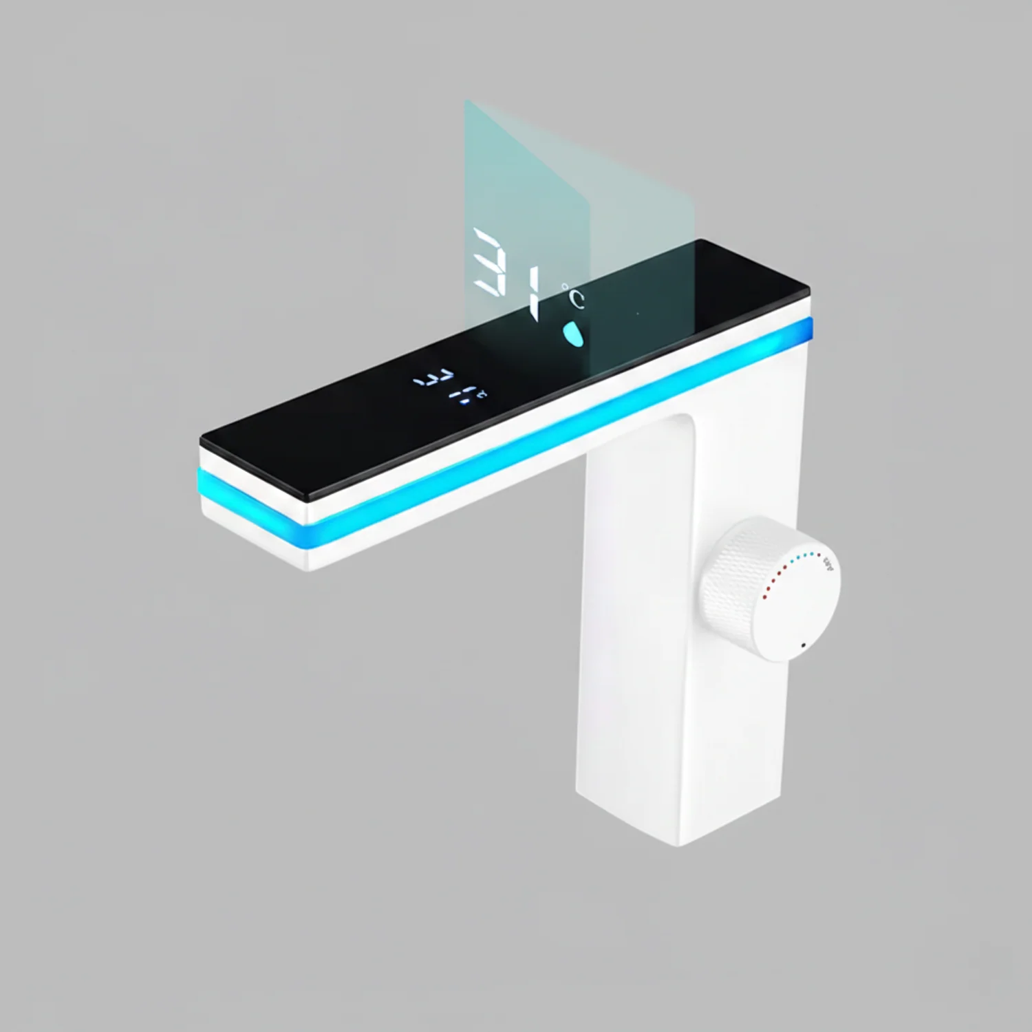 Kebnekaise - Digital Display Celsius Bathroom Basin Faucet with Intelligent LED - Image 8