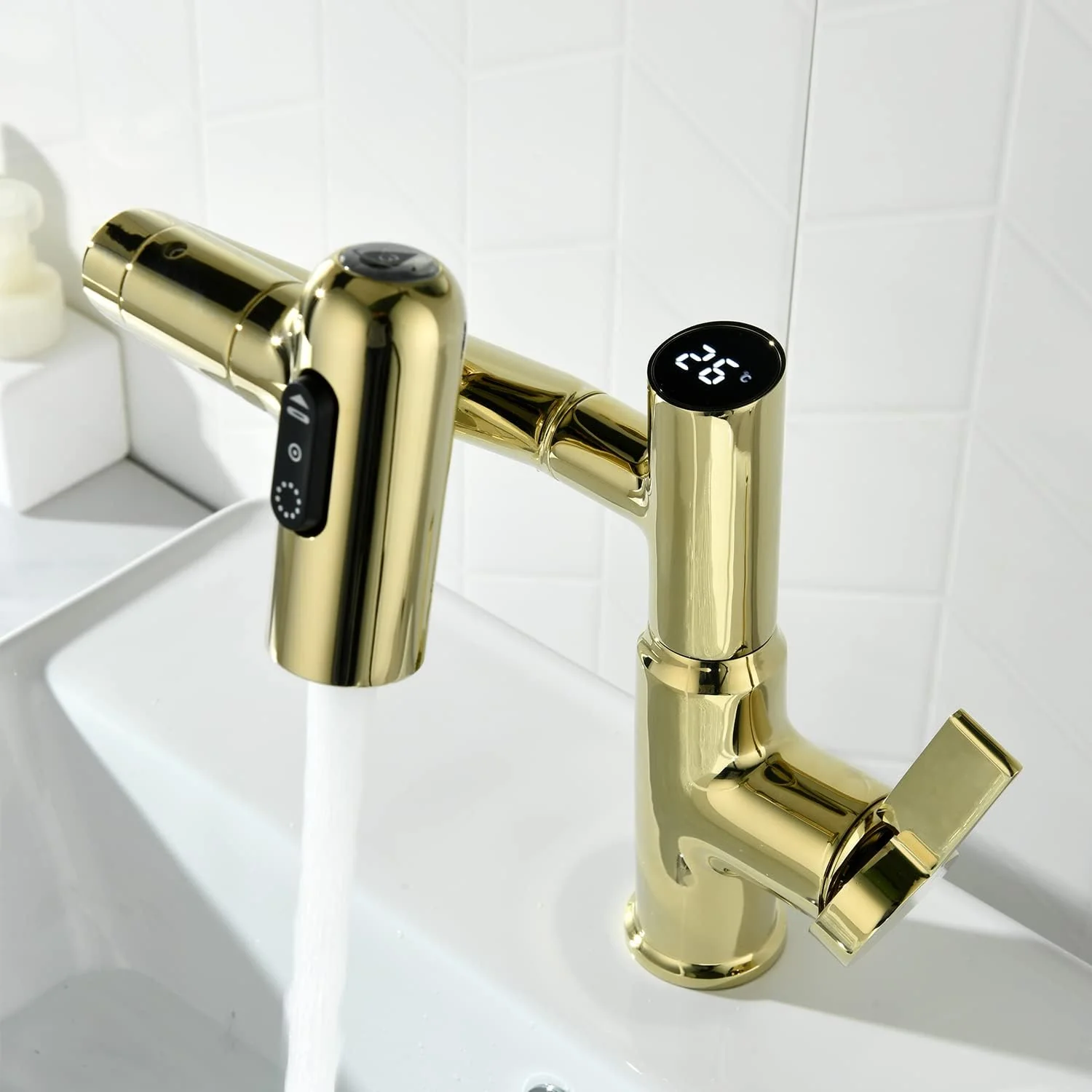 Leiden - Smart Rotating Bathroom Faucet With Temperature Display - Image 15