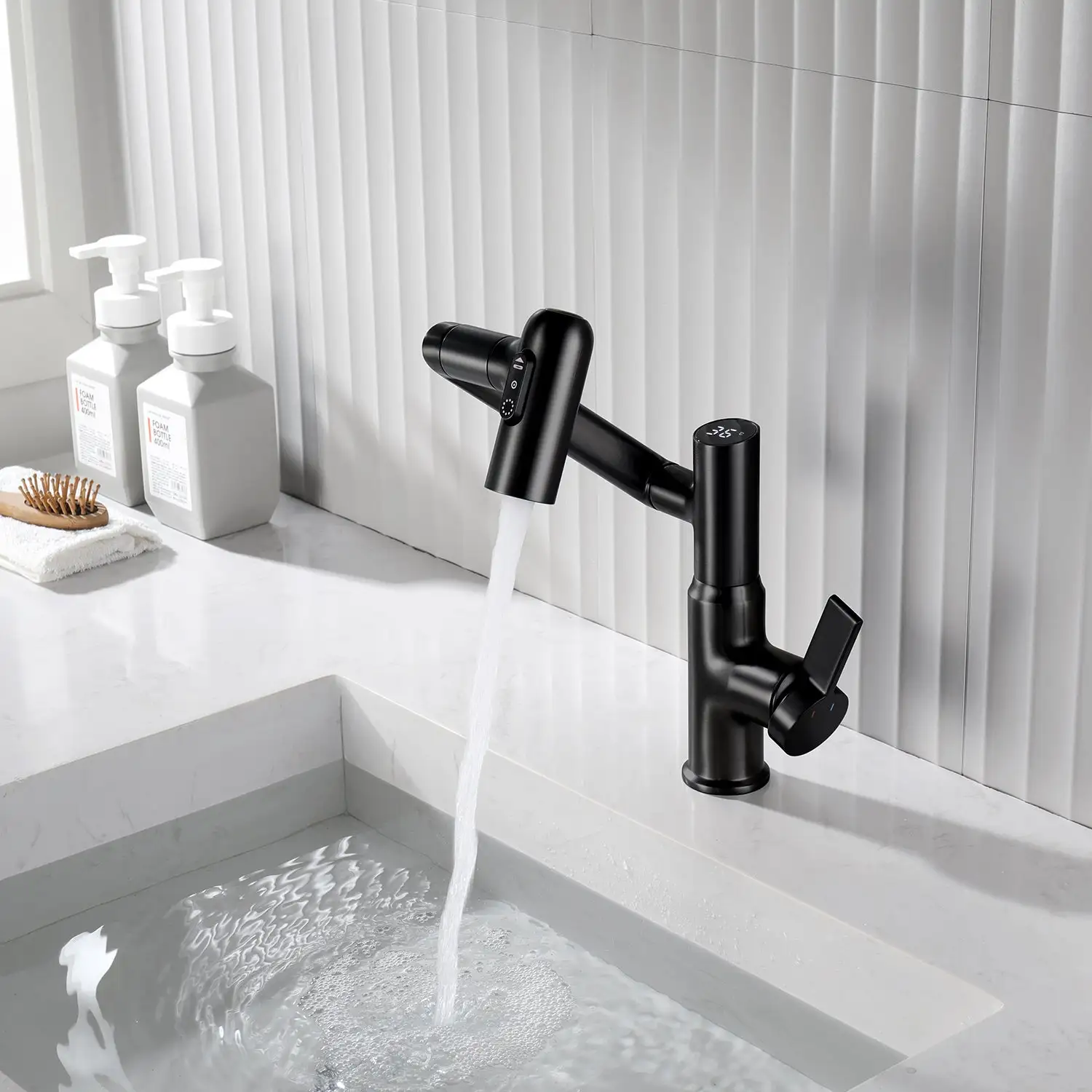 Leiden - Smart Rotating Bathroom Faucet With Temperature Display - Image 8