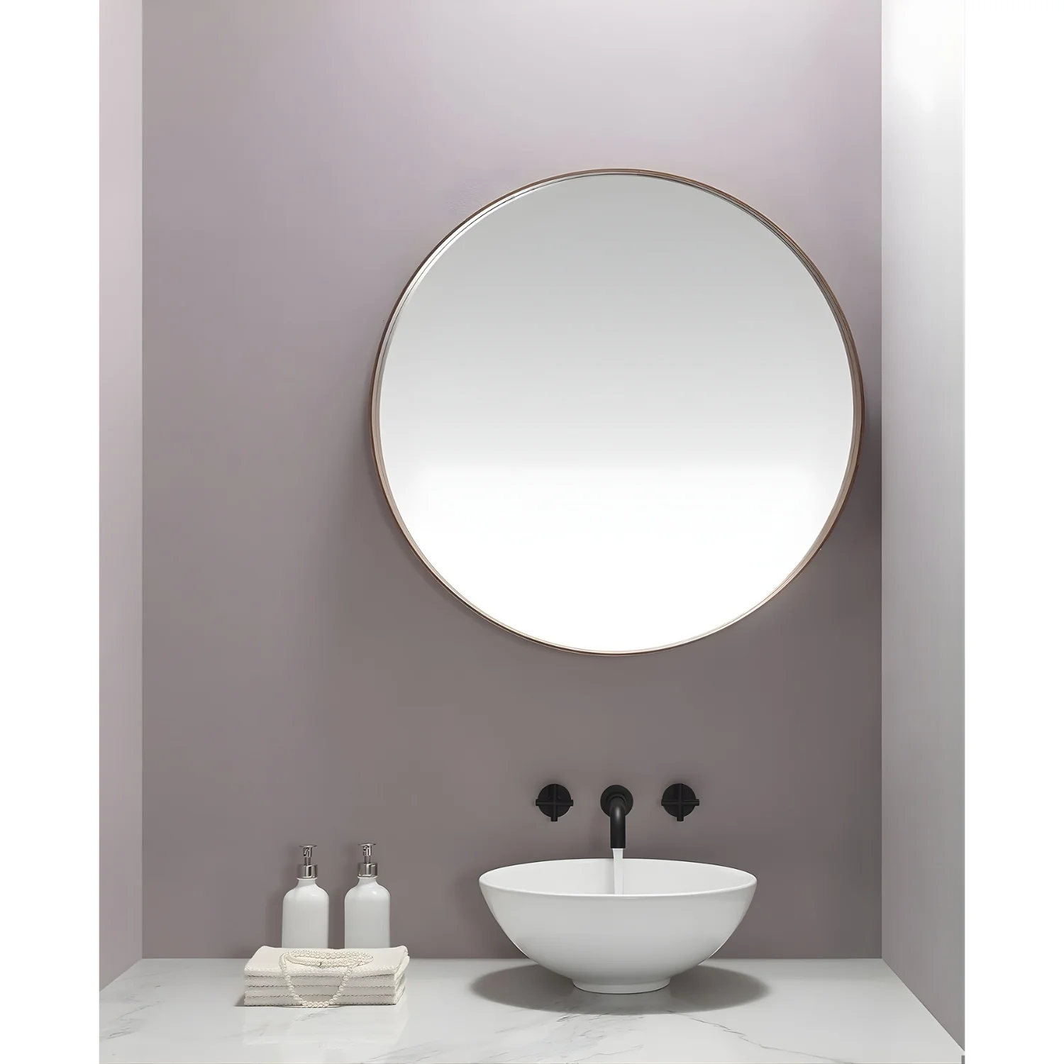 Lovasen - Wall Mounted Double Handle Hot & Cold Rotatable Faucet for Bathroom Sink - Image 15