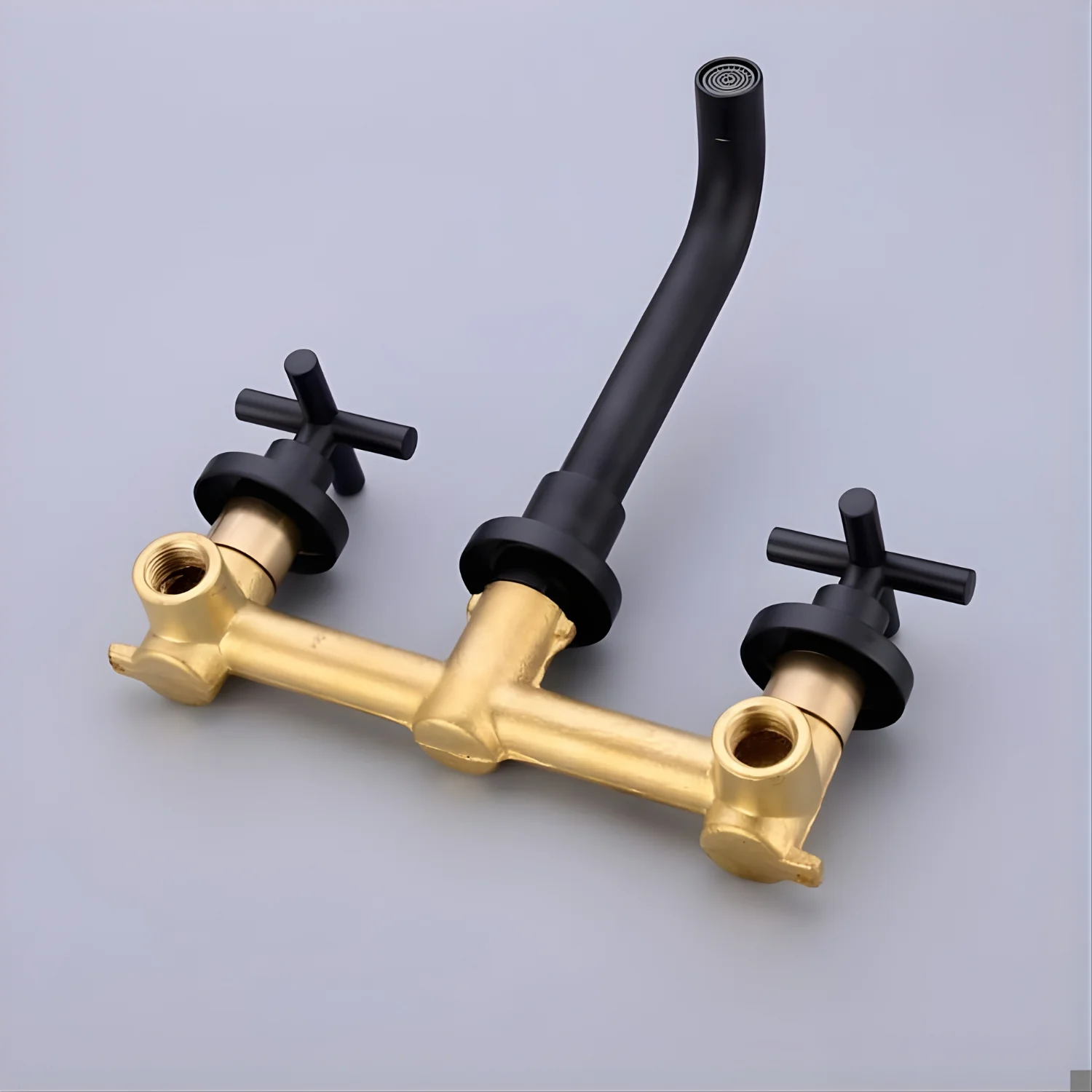 Lovasen - Wall Mounted Double Handle Hot & Cold Rotatable Faucet for Bathroom Sink - Image 23