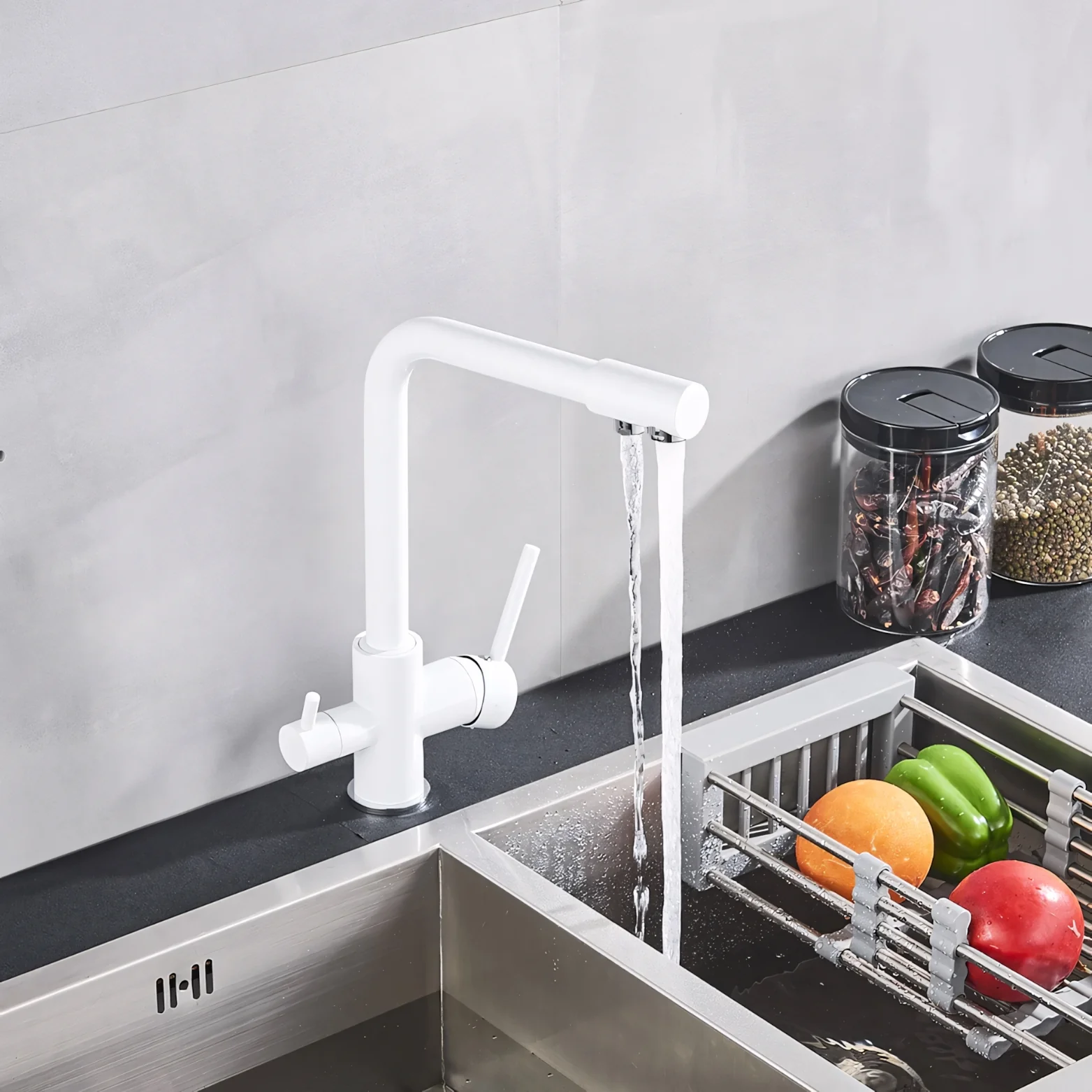 Middelburg - Three-Way Kitchen Faucet with Filter Tap Reverse Osmosis Compatible - Image 11