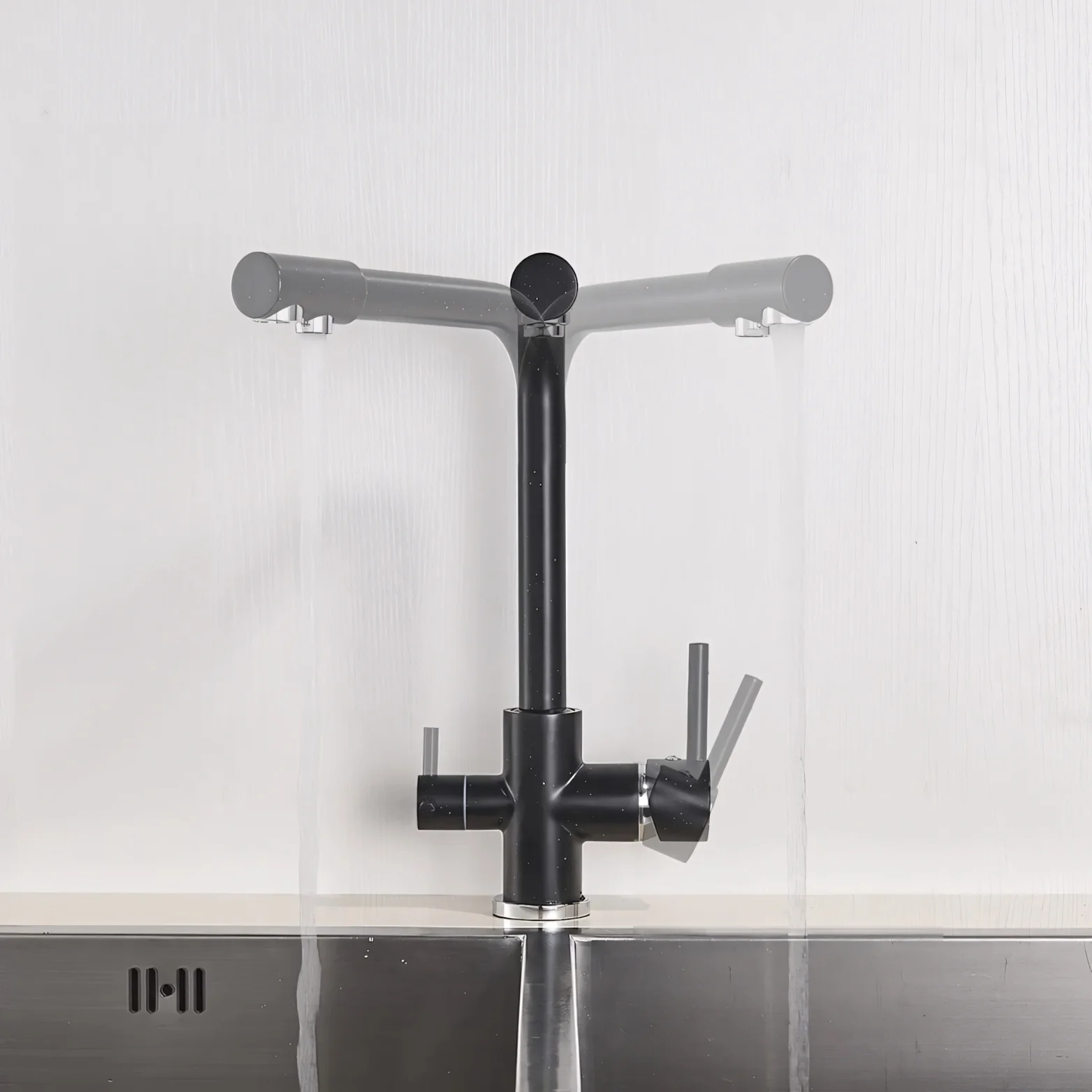 Middelburg - Three-Way Kitchen Faucet with Filter Tap Reverse Osmosis Compatible - Image 14